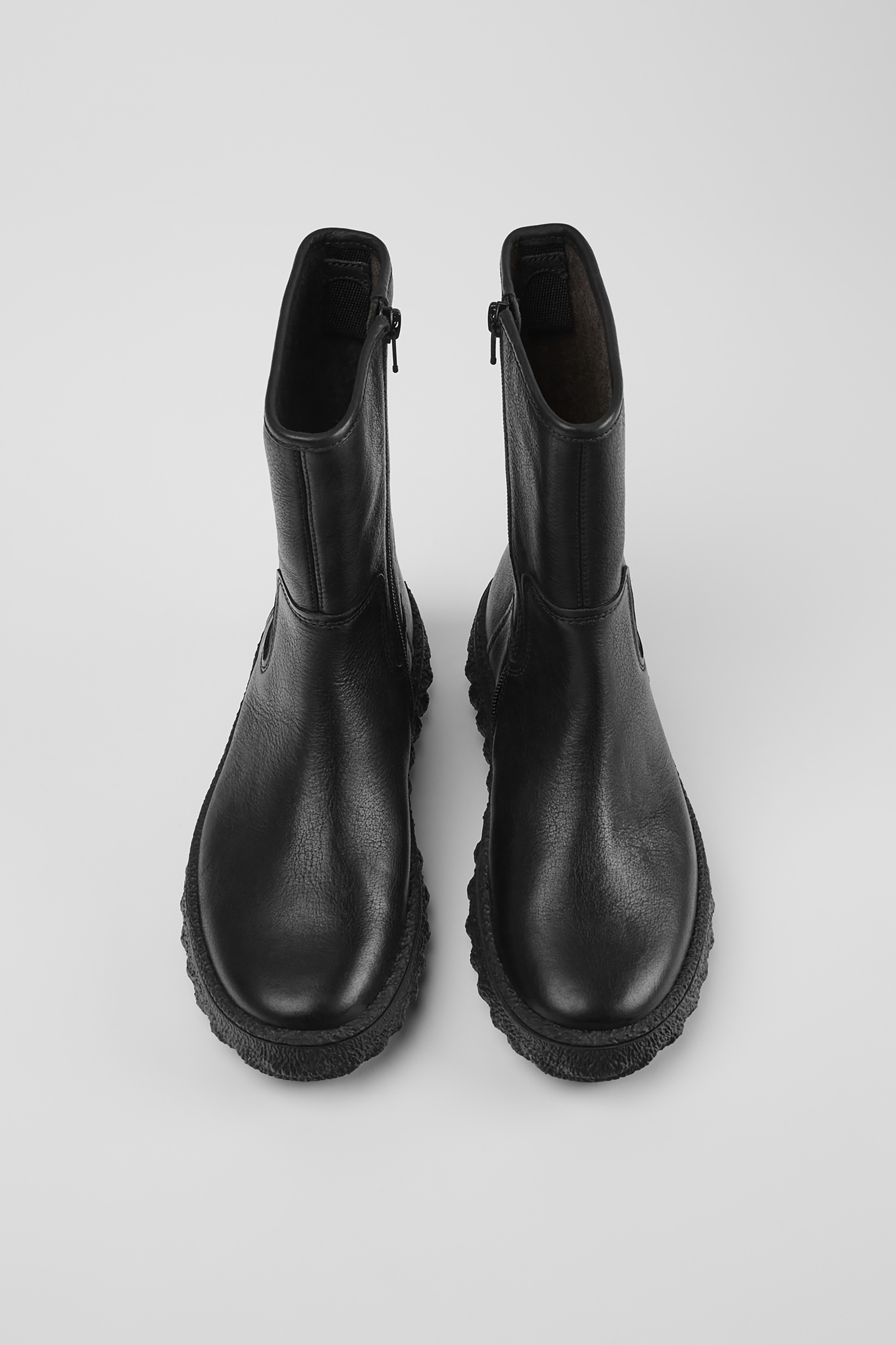 Ground MICHELIN - Black leather boots for women
