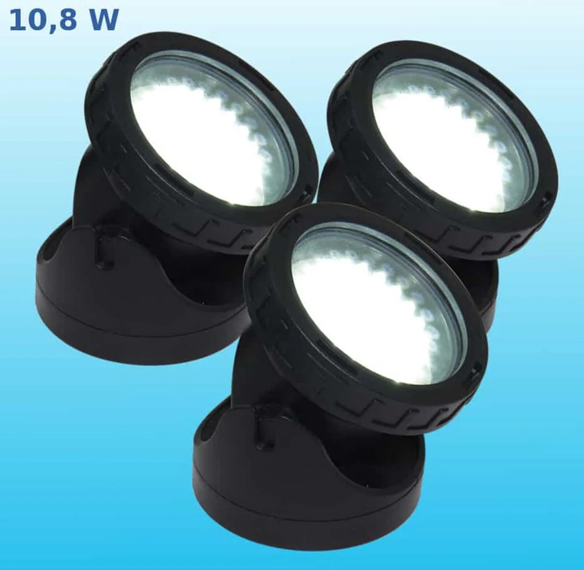 Casa Padrino conjunto de 3 l¨¢mparas de fuente LED de lujo negro