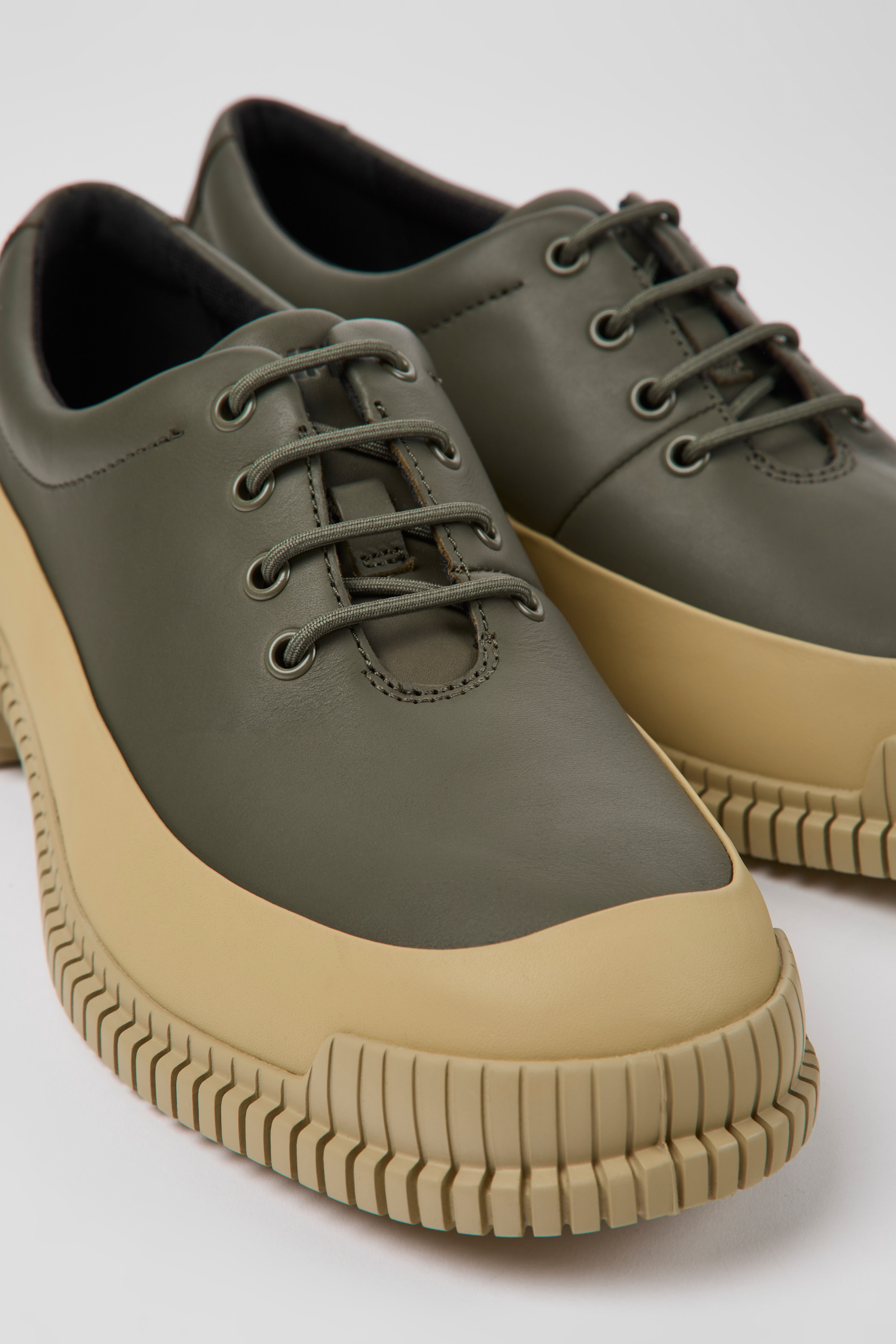 Pix - Green and beige shoes for men