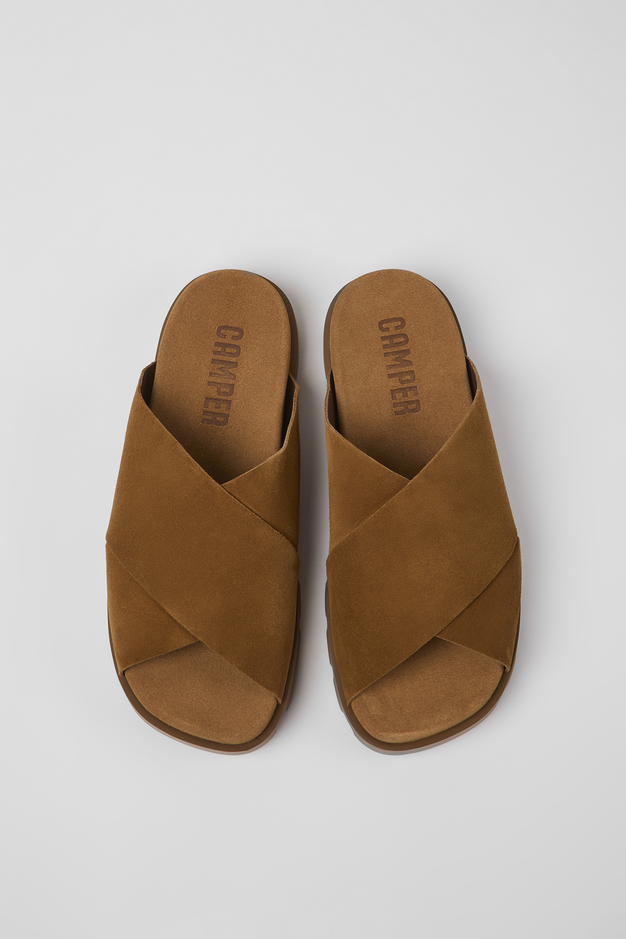 Brutus Sandal - Brown nubuck sandals for men