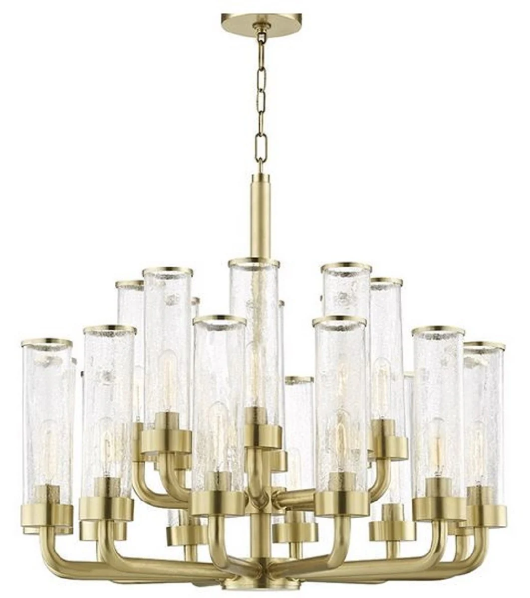 Casa Padrino araña de lujo latón antiguo Ø 82,6 x H. 73,7 cm - Hotel y Restaurante Araña - Colección de Lujo