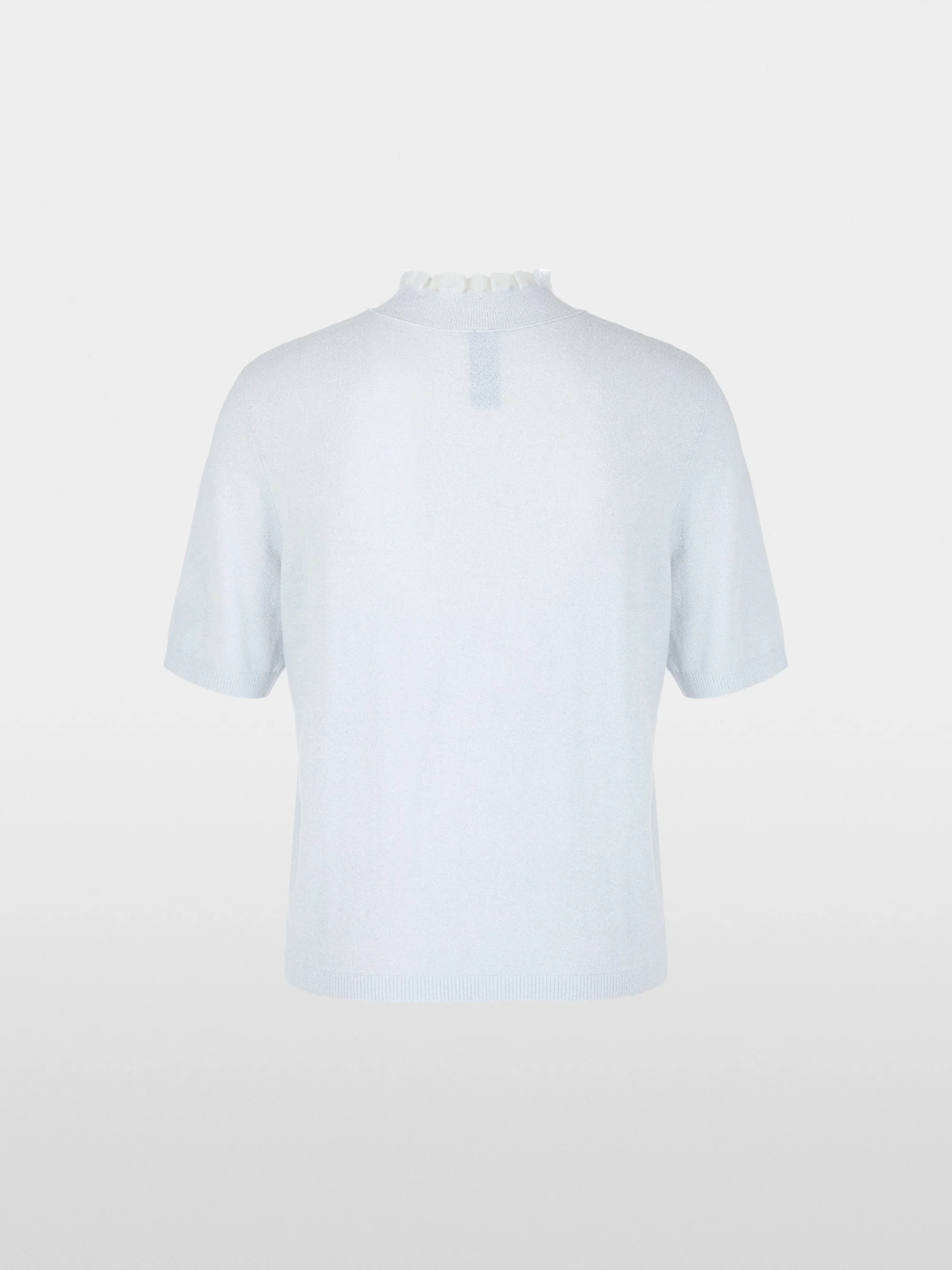 Marc-Cain Short-sleeve pullover in glitter elegance