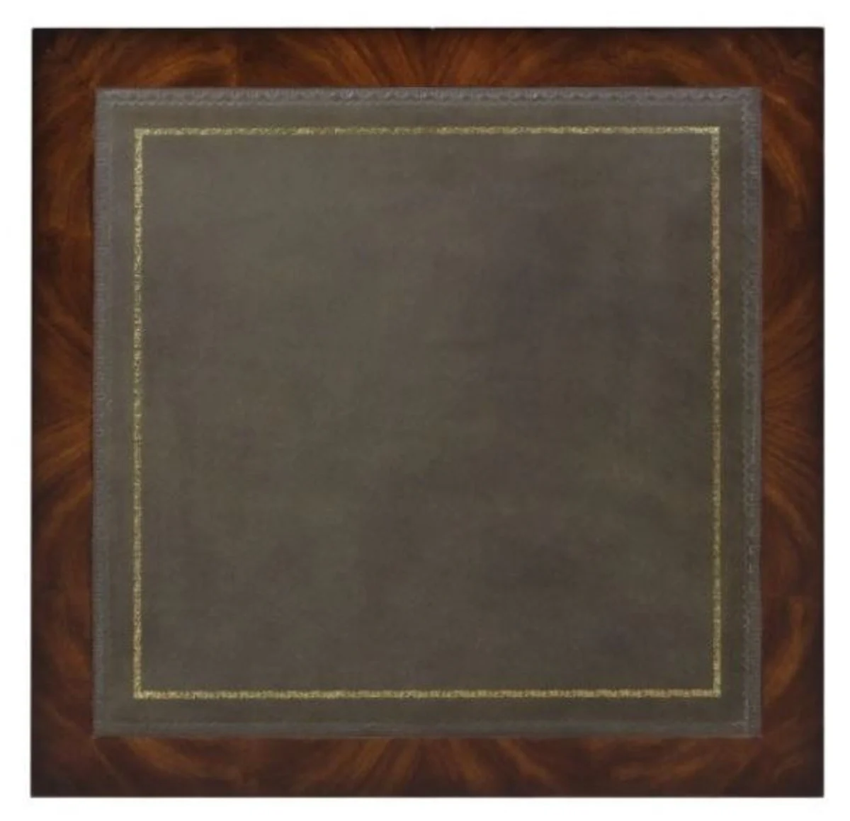 Casa Padrino librer¨ªa de caoba de lujo marr¨®n / verde 49 x 49 x H. 80 cm - Colecci¨®n de Lujo