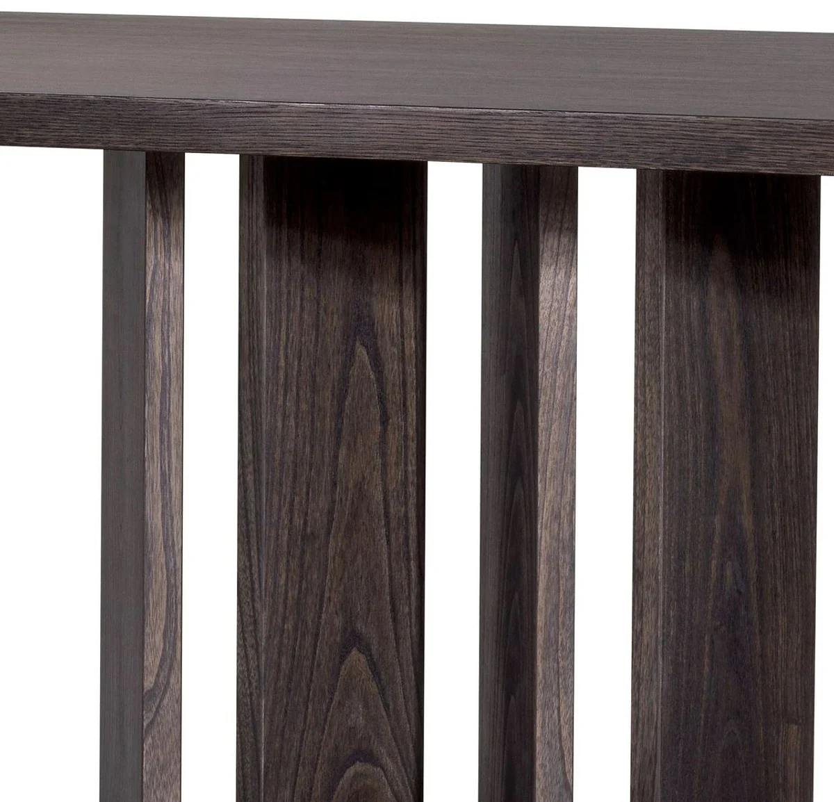 Casa Padrino mesa de comedor de lujo moka / bronce 240 x 100 x A. 76 cm - Mesa de cocina rectangular de madera maciza - Muebles de comedor de madera maciza - Muebles de cocina - Muebles de lujo