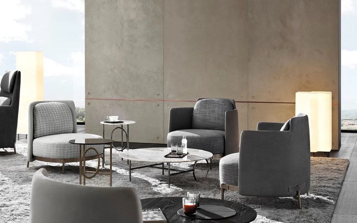 Casa Padrino sill¨®n de sal¨®n y hotel de lujo gris / bronce - Muebles de sal¨®n y hotel