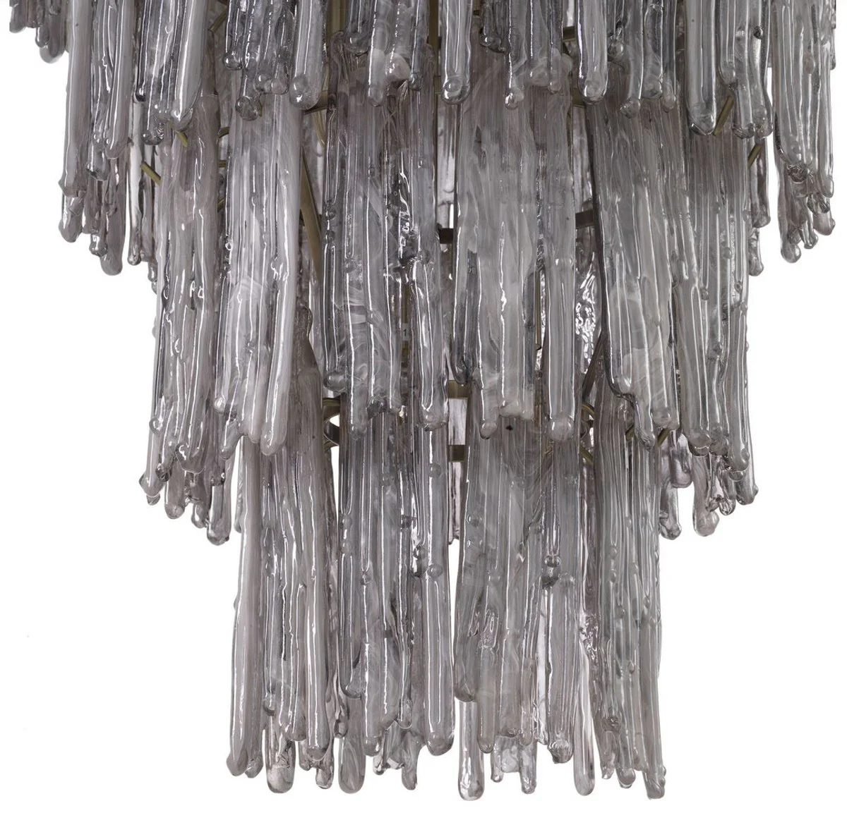 Casa Padrino lámpara de araña de lujo gris / latón Ø 58 x A. 76 cm - Lámpara de araña de hotel y restaurante noble - Muebles de Lujo