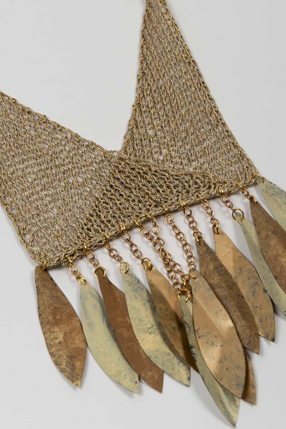 Rivera-spain Collar malla FL Private Collection dorado