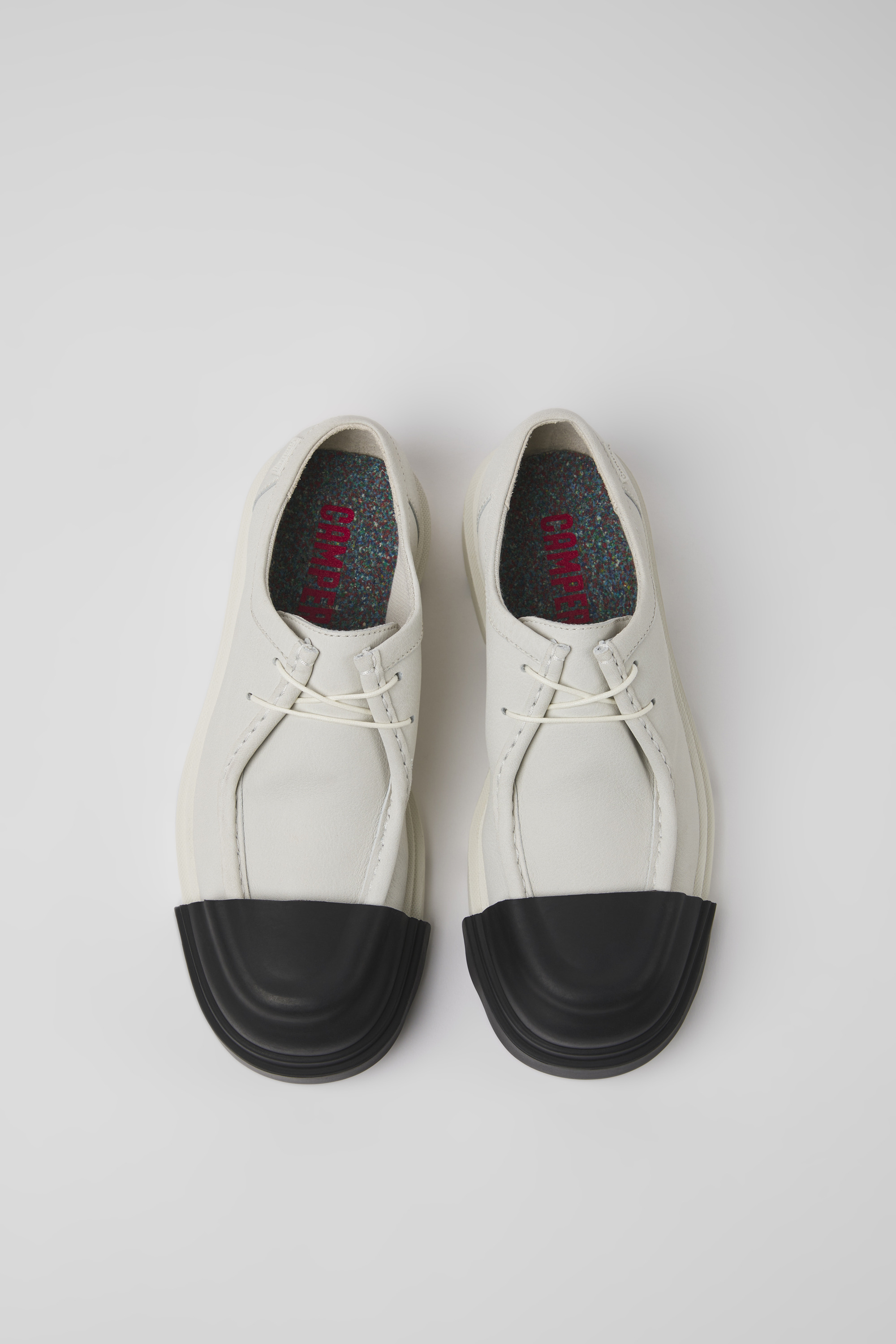 Junction - White non-dyed leather shoes for women