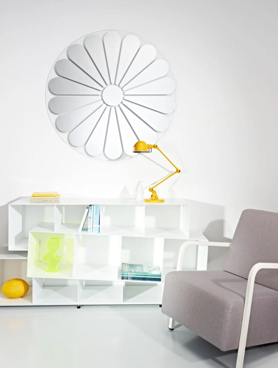 Casa Padrino espejo de pared de lujo con motivo de flores ? 105 cm - Espejo de Dise?o