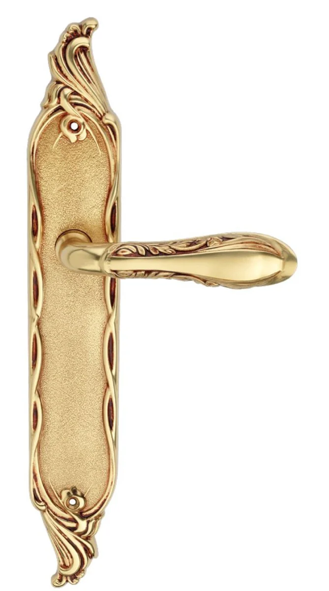 Casa Padrino Conjunto de Manija de Puerta Art Nouveau Oro Franc¨¦s 14,8 x H. 33 cm - Accesorios para Hotel Barroco y Art Nouveau