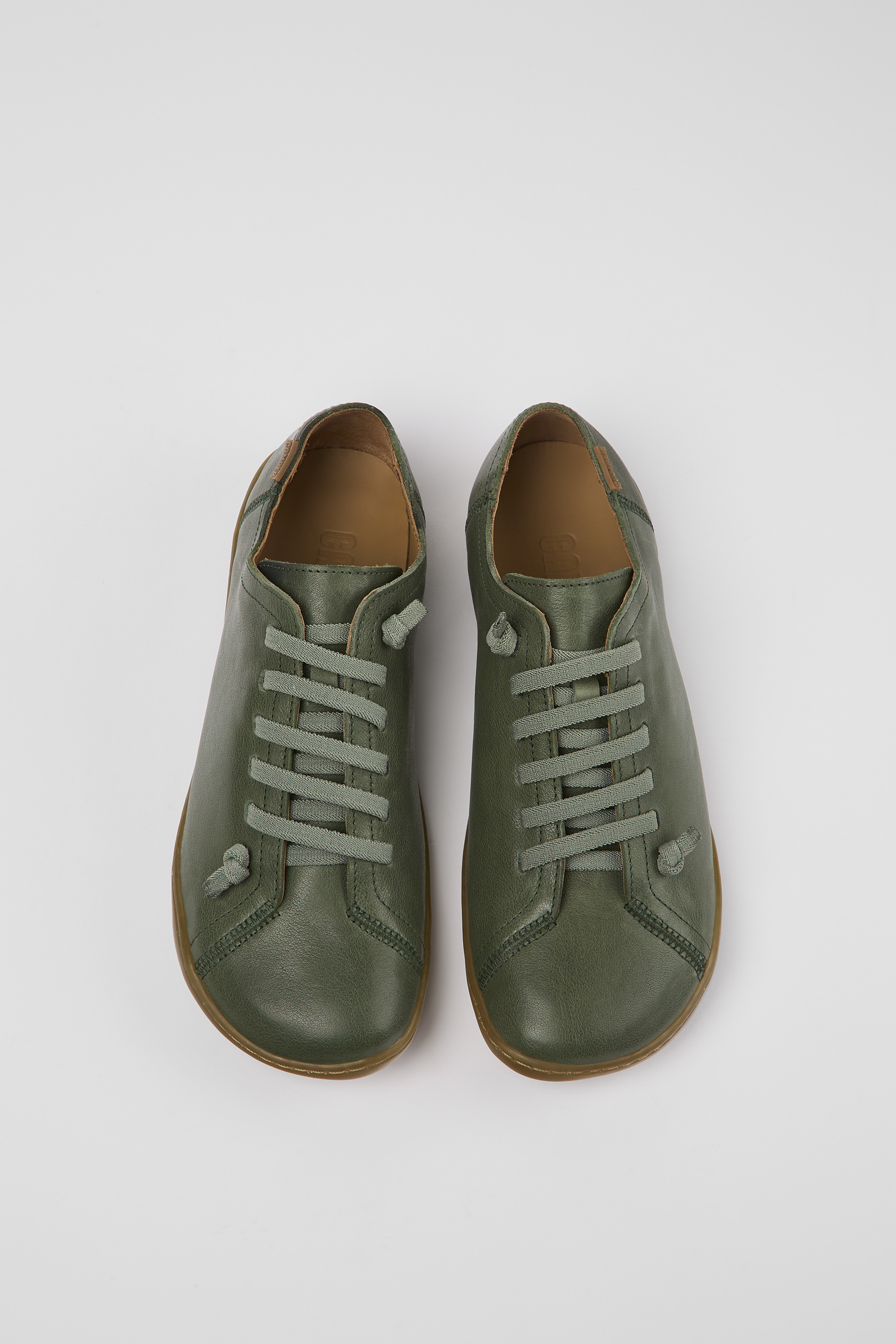 Peu - Green leather shoes for women
