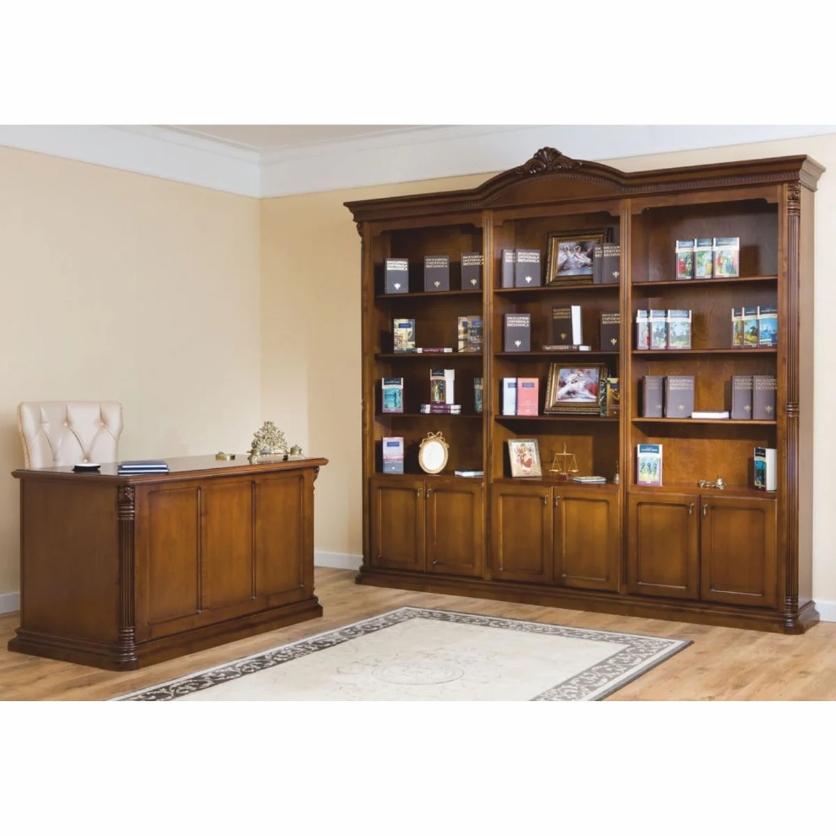 Casa Padrino escritorio barroco de lujo marr¨®n 140 cm - Muebles de oficina barroco