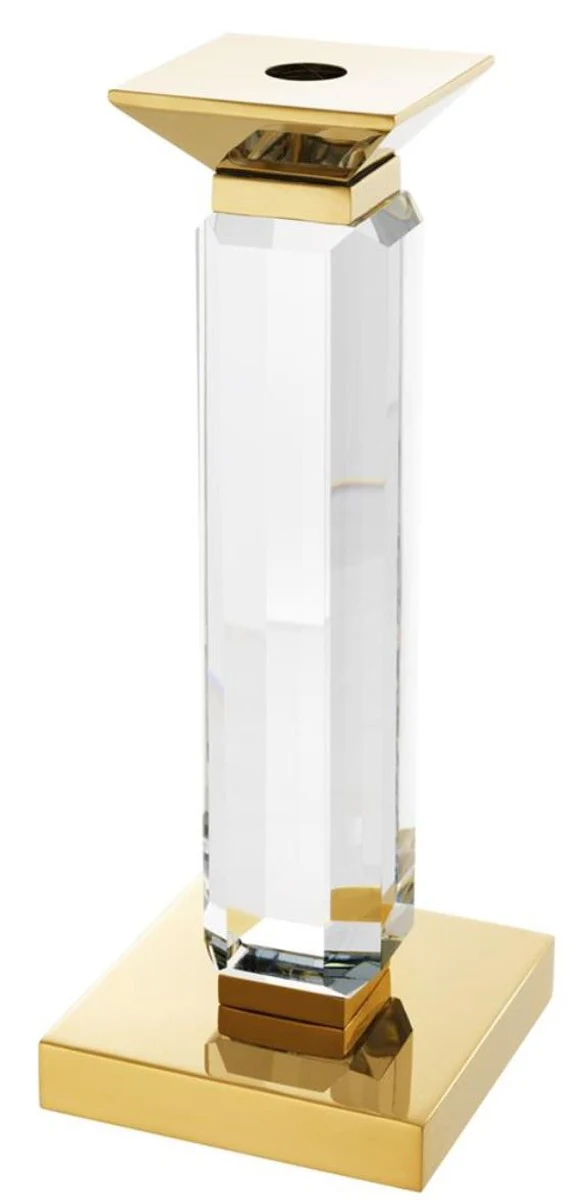 Casa Padrino luxury candle holder set of 3 gold - Luxury Crystal Glass Accessories