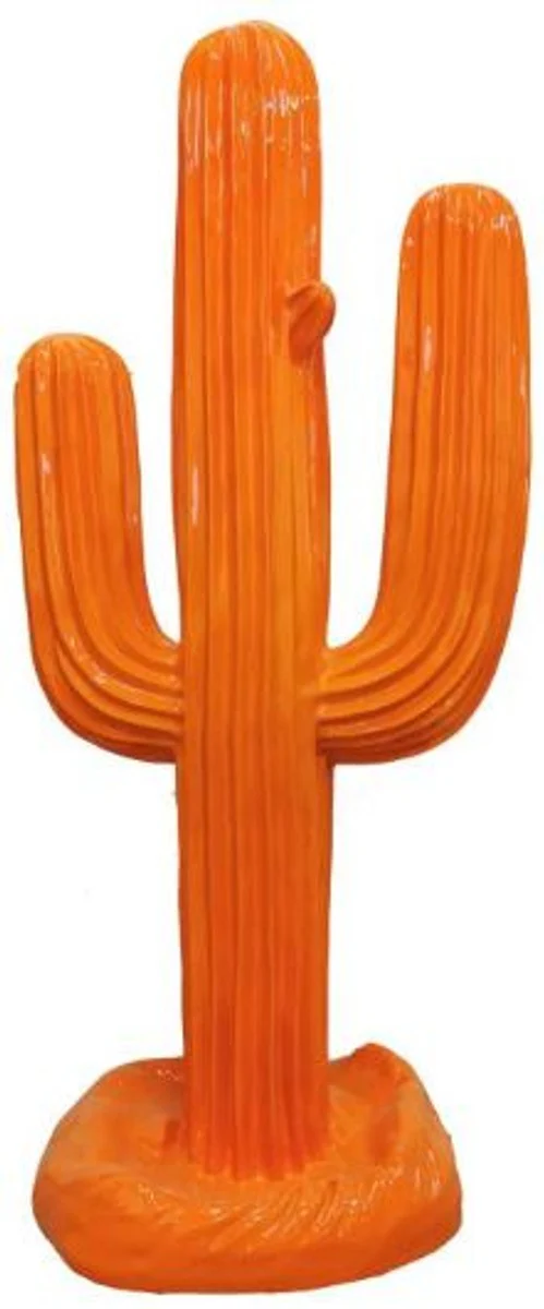 Casa Padrino escultura de diseño cactus naranja 84 x A. 185 cm - Decoración de Jardín Resistente a la Intemperie