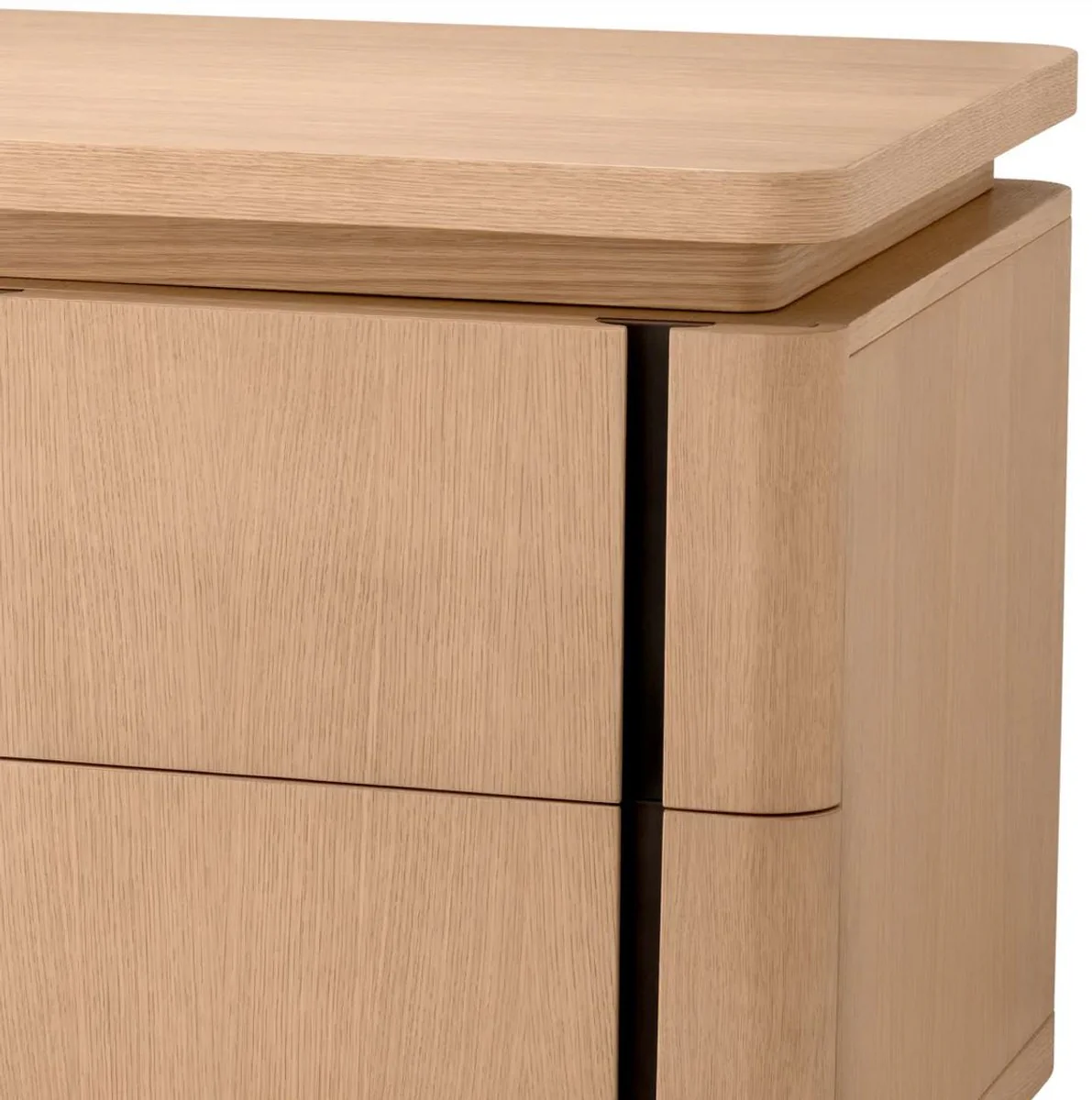 Casa Padrino escritorio de madera maciza de lujo natural / bronce 180 x 80 x A. 76 cm - Escritorio de oficina - Escritorio de computadora - Muebles de oficina - Muebles de lujo - Calidad de lujo