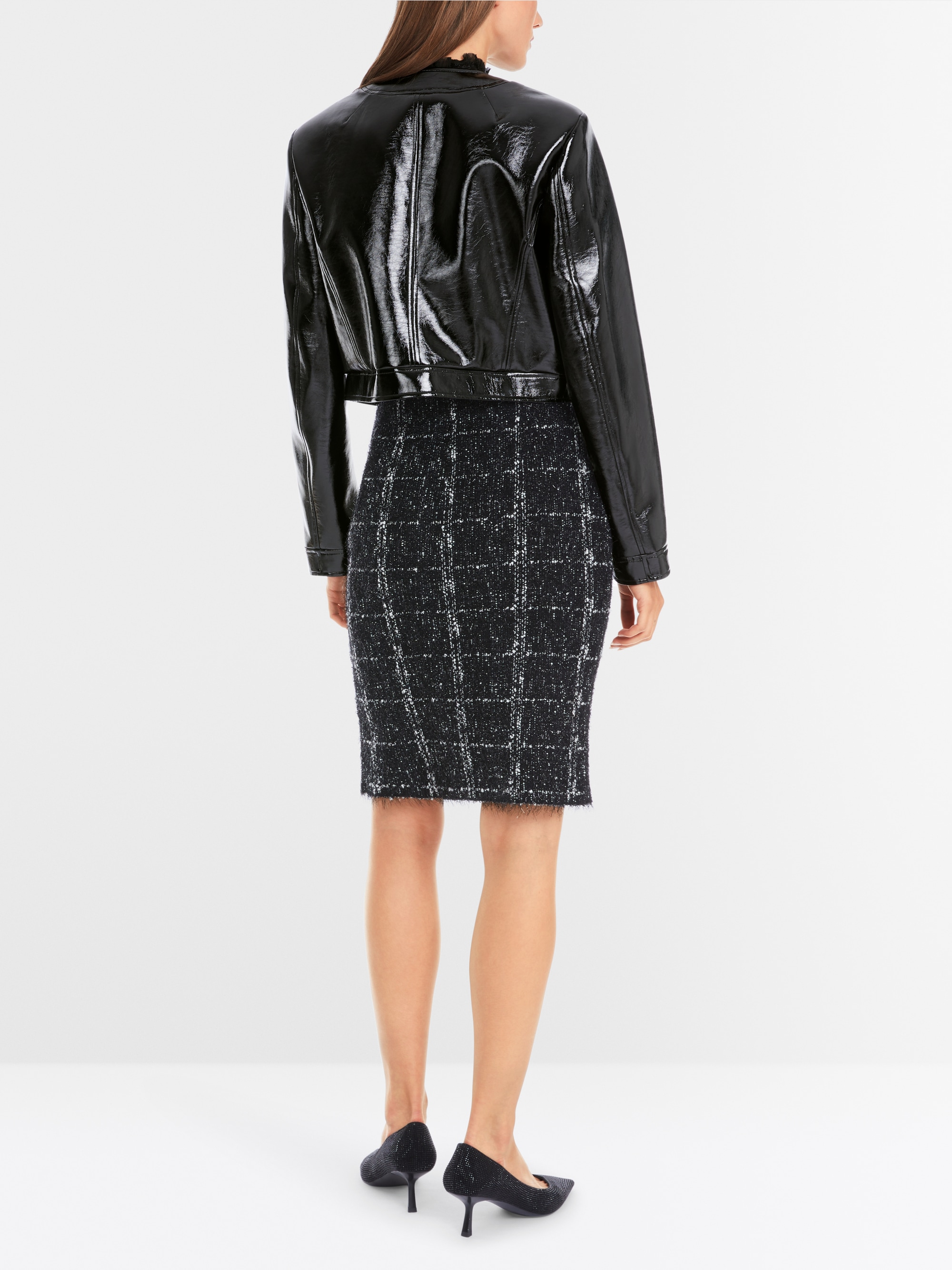 Marc-Cain Jacket in shiny fun leather