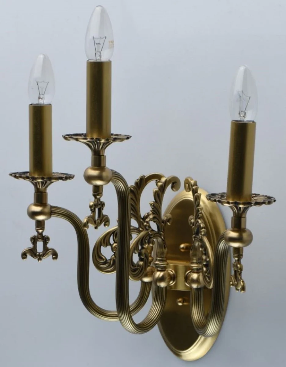 Casa Padrino lámpara de pared barroco de lujo bronce antiguo 39 x 39 x A. 24 cm - Lámpara de pared de salón elegante en estilo barroco - Luces Barrocos