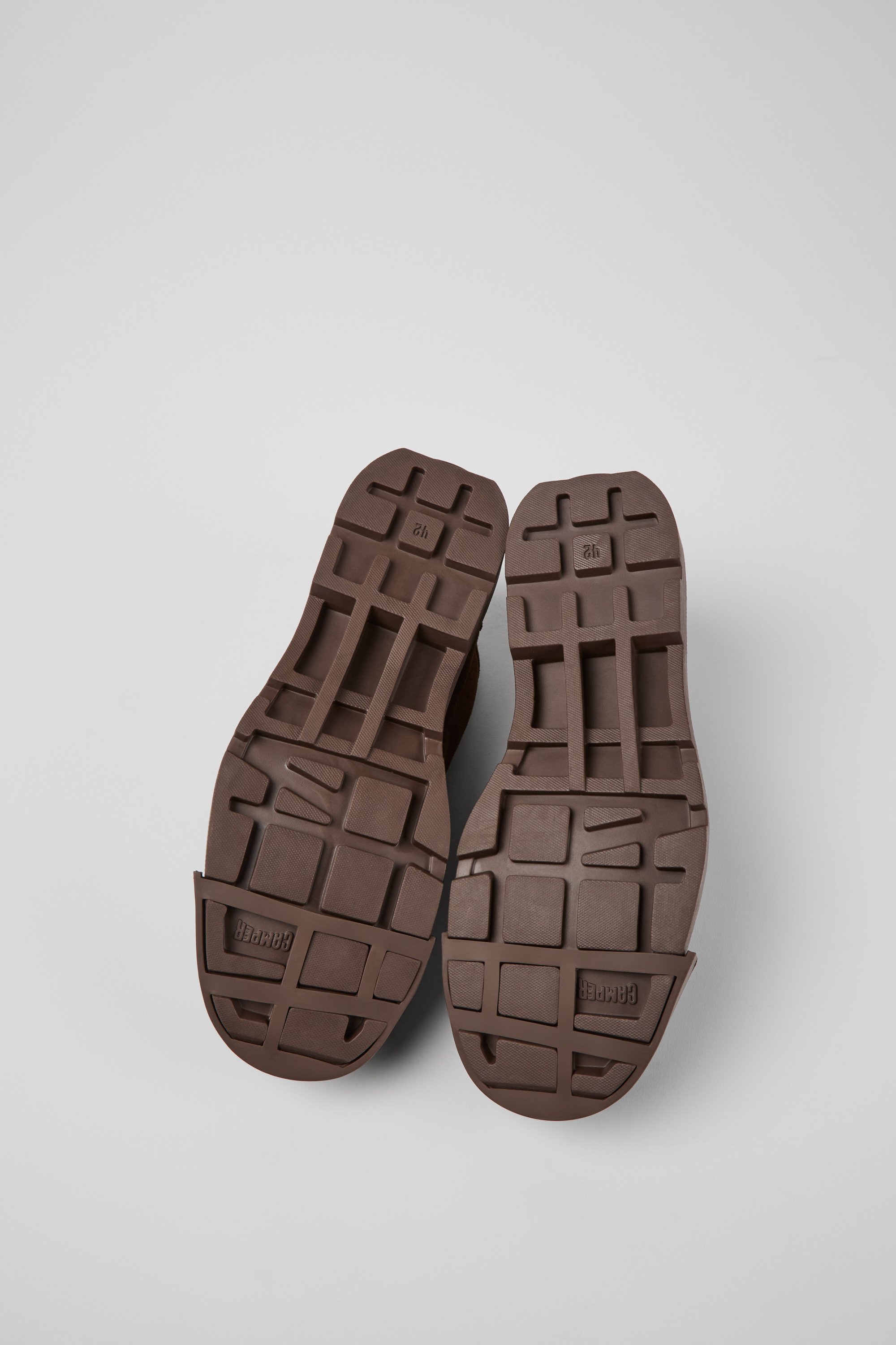 Junction - Brown nubuck shoes for men