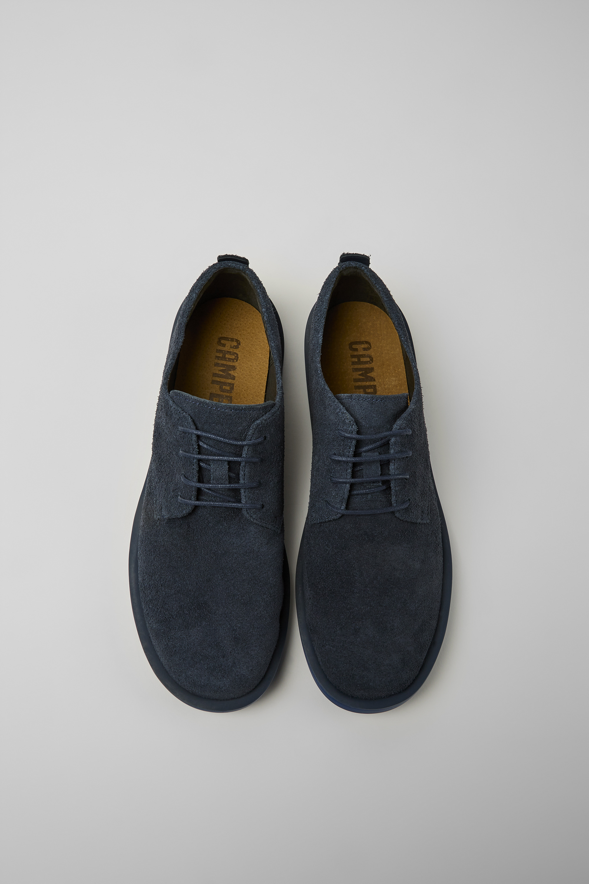 Wagon - Blue nubuck shoes for men