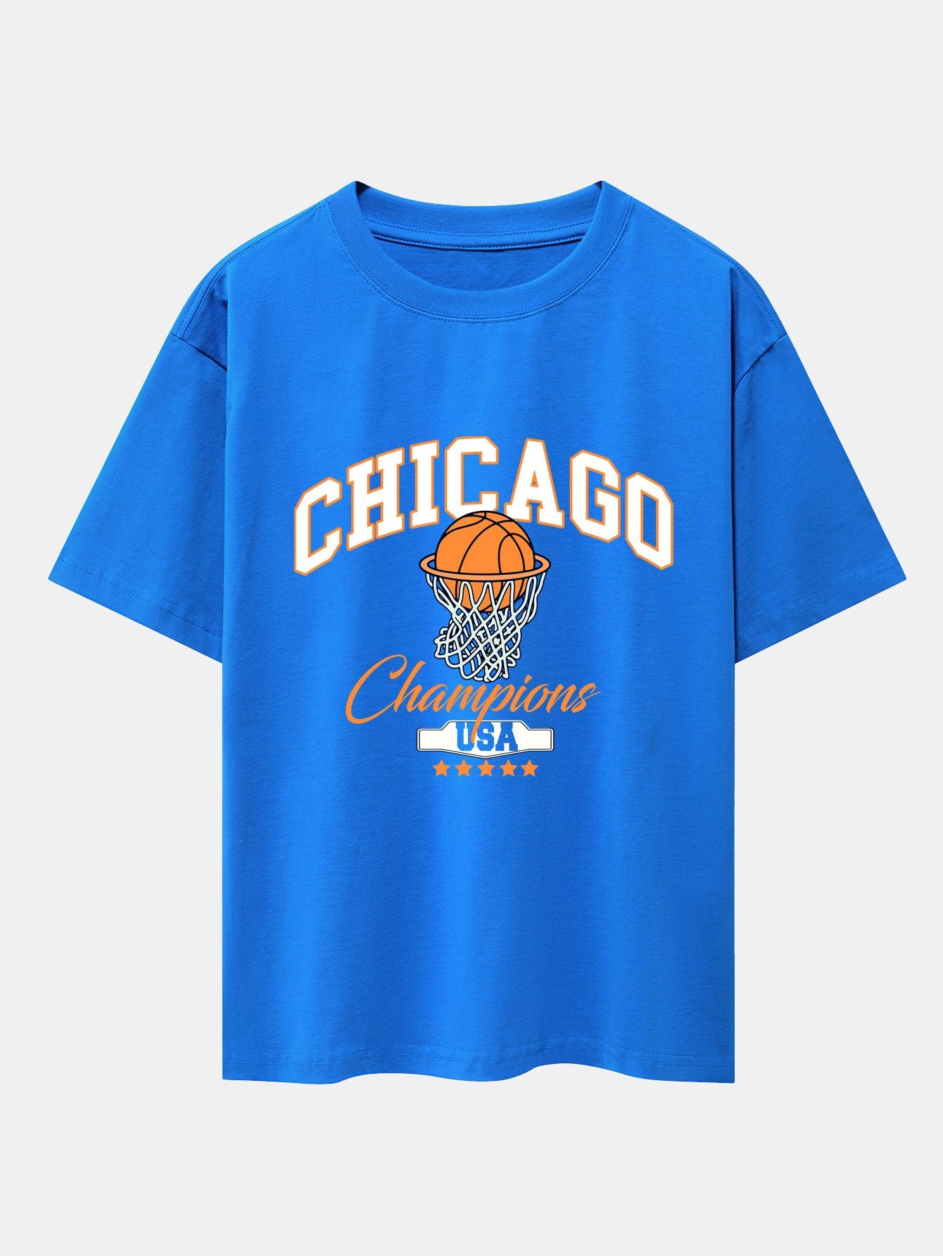 Chicago Basketball Print Oversize T-Shirt