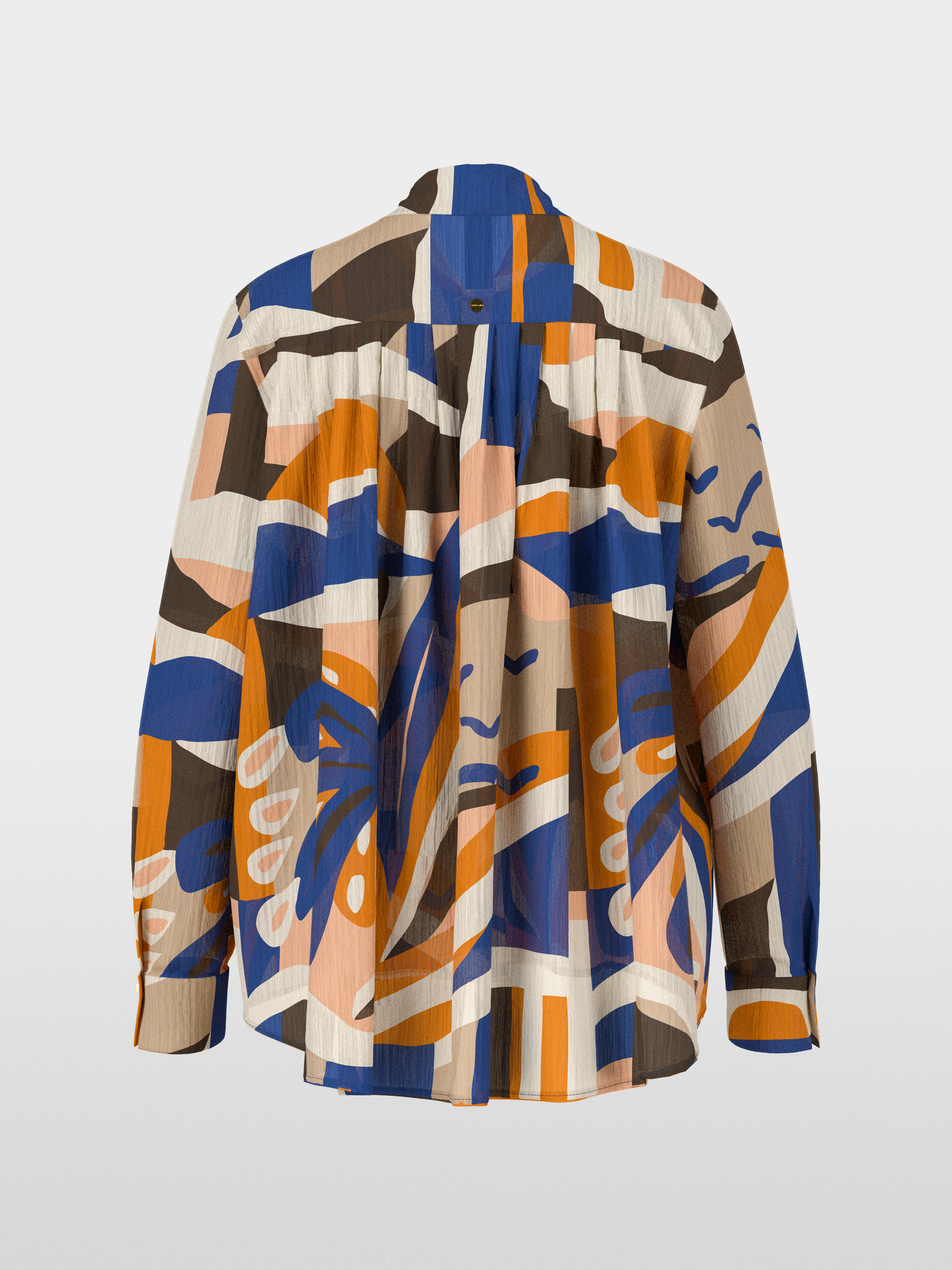 Marc-Cain Tie-neck blouse in arty design