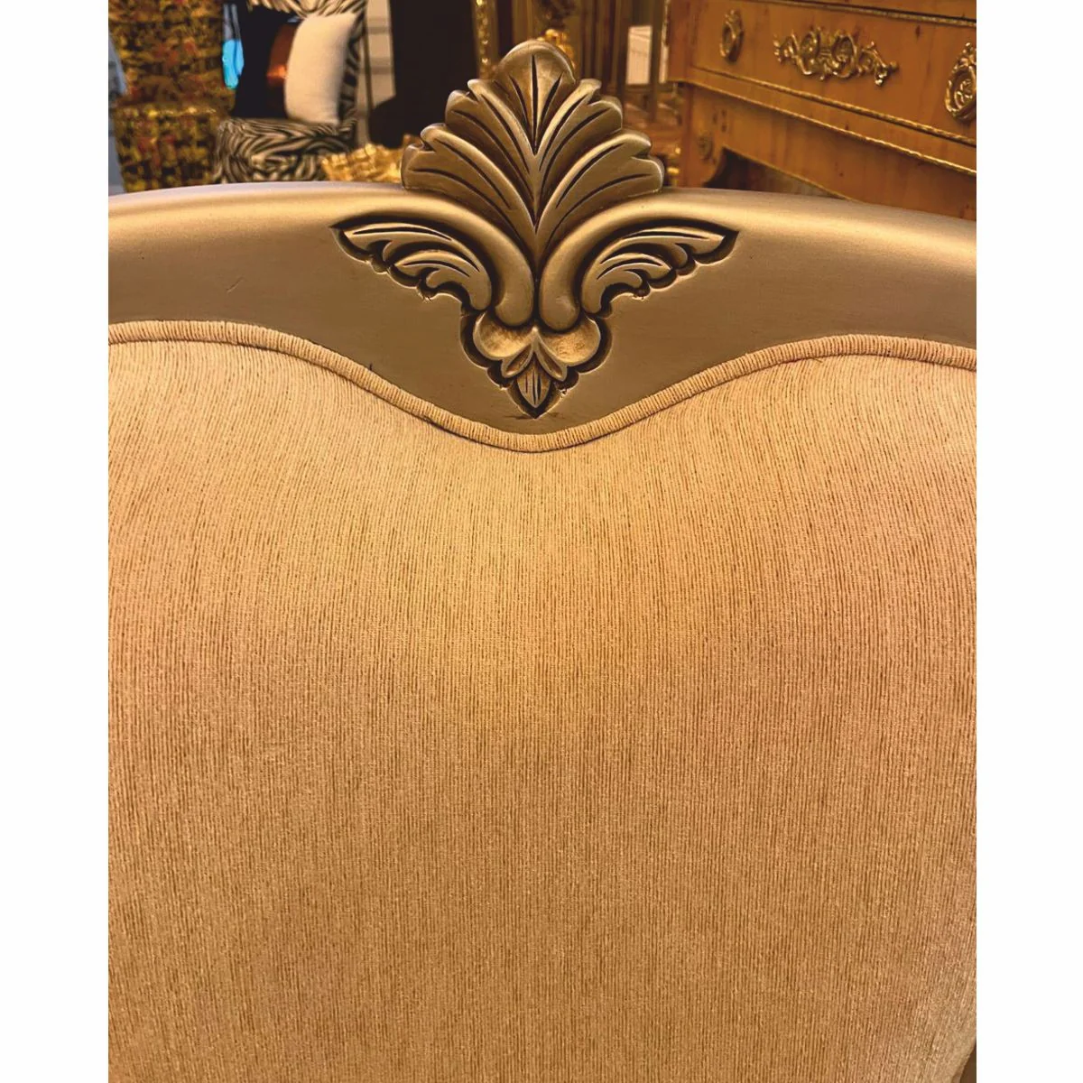 Casa Padrino conjunto de 2 sillones de sal¨®n barrocos de lujo colorido / plata - Muebles de estilo barroco