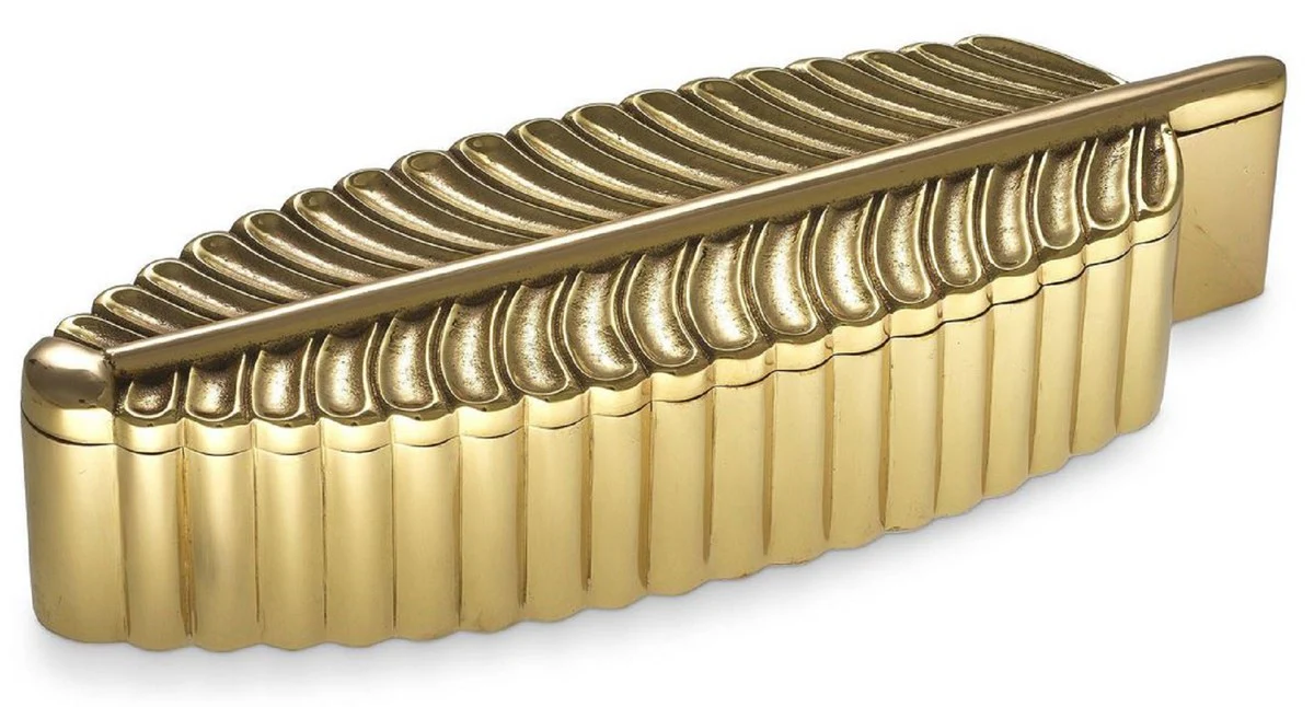 Casa Padrino caja de almacenamiento de diseño latón 27 x 9 x A. 5 cm - Joyero - Accesorios Decorativos de Lujo