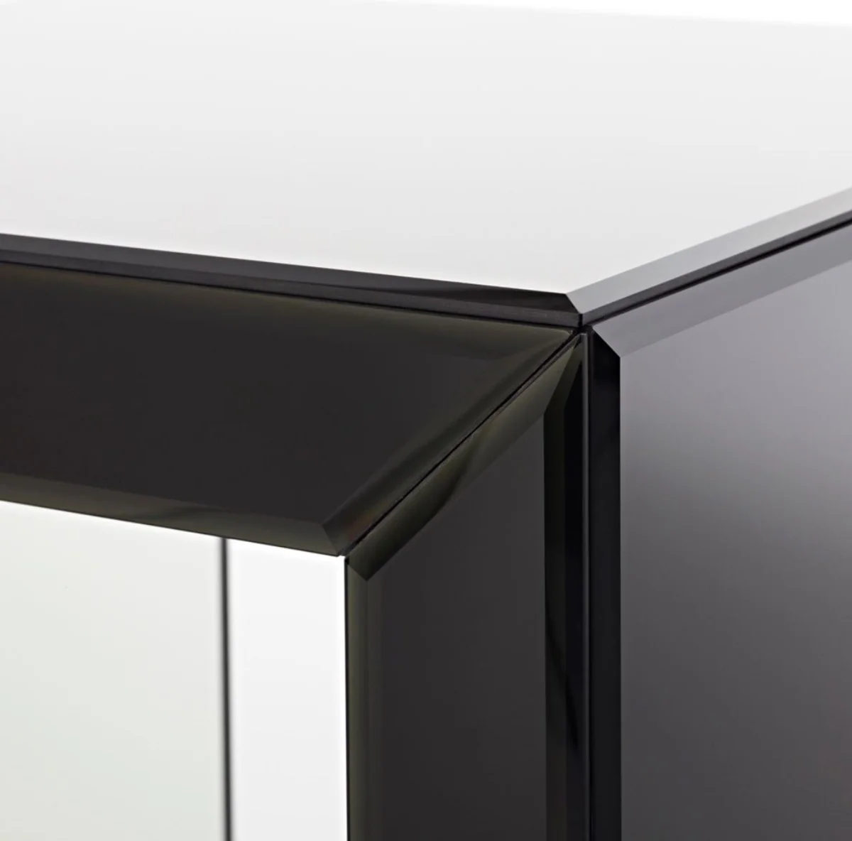 Casa Padrino mesa auxiliar de lujo de la en dise?o de pilar negro 46 x 46 x H. 112 cm - Calidad de Lujo