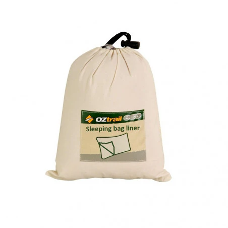 Sábana para saco de dormir con funda almohada OZtrail LINNER COTTON YHA 350 G - gris