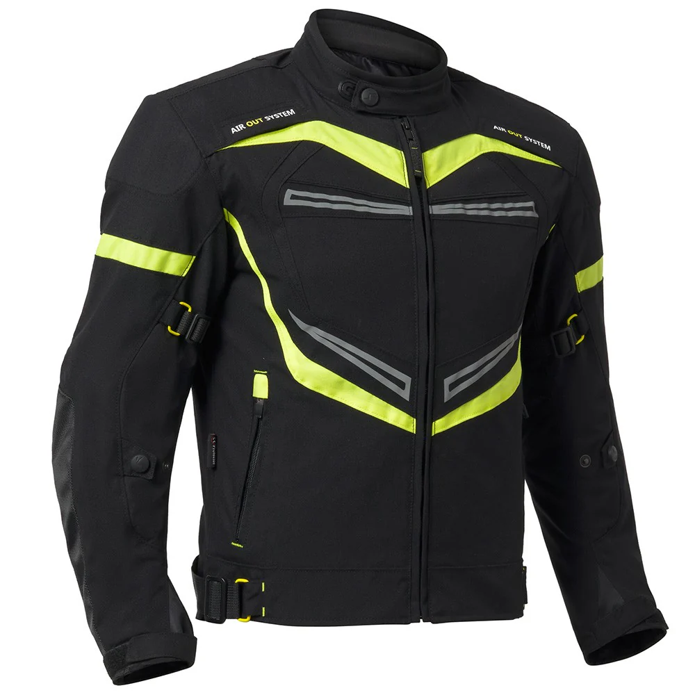CHAQUETA OUT DELTA - NEGRO / FLUOR