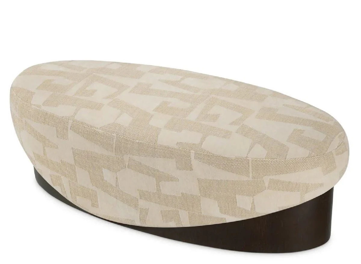 Casa Padrino banco de lujo arena / negro 140 cm - Muebles de hotel