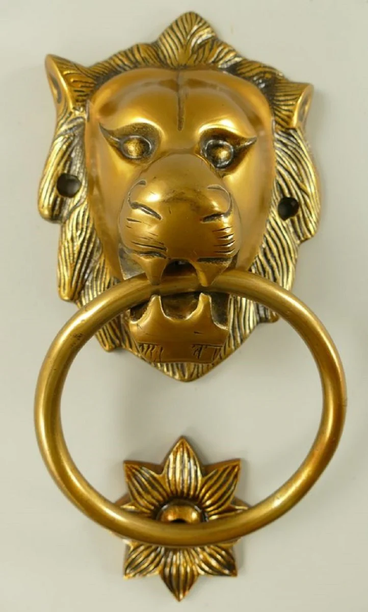 Casa Padrino aldaba barroco de aluminio le¨®n bronce A. 28 cm - Accesorios decorativos barrocos