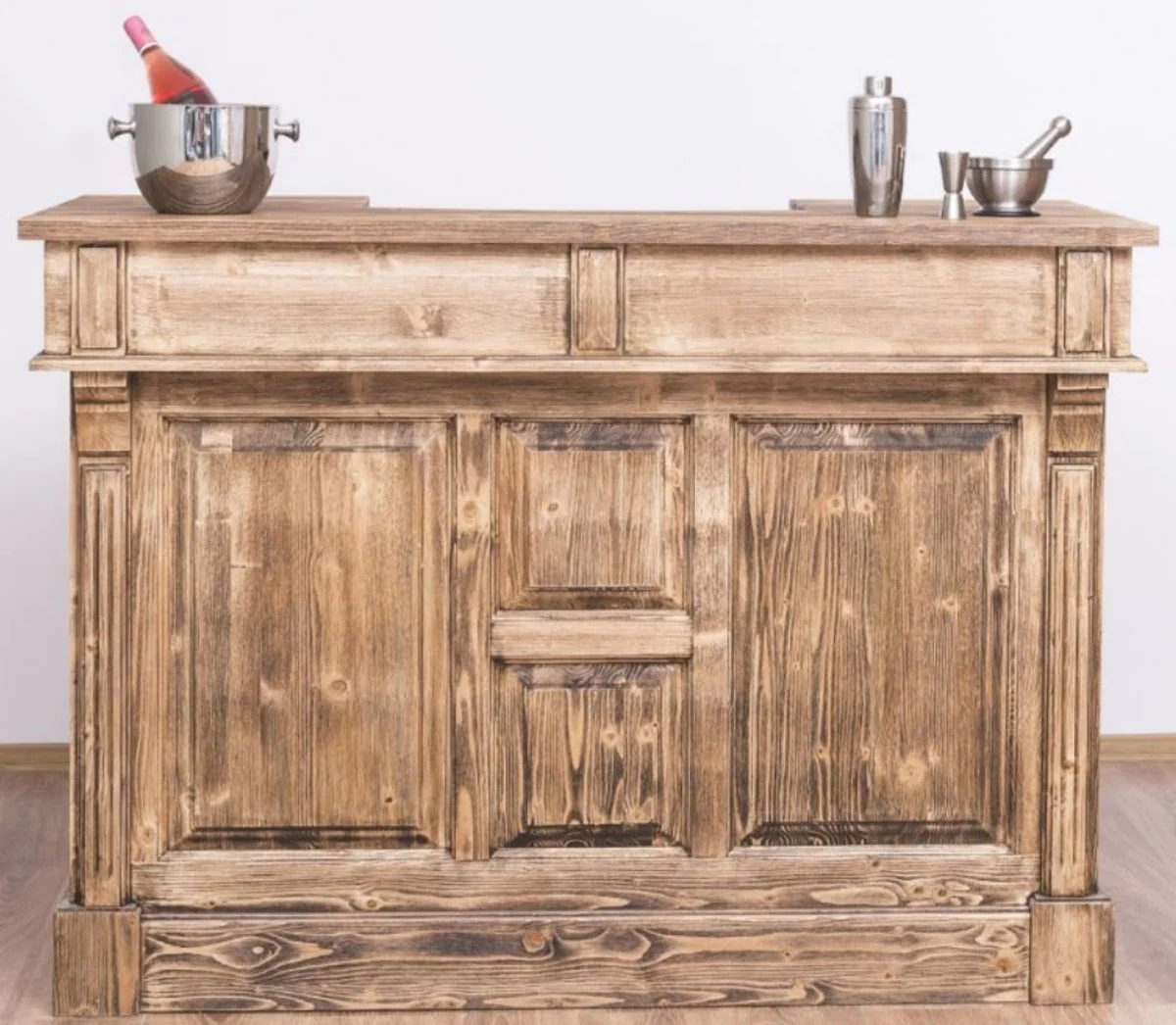 Casa Padrino barra de bar estilo casa de campo mostrador 180 cm