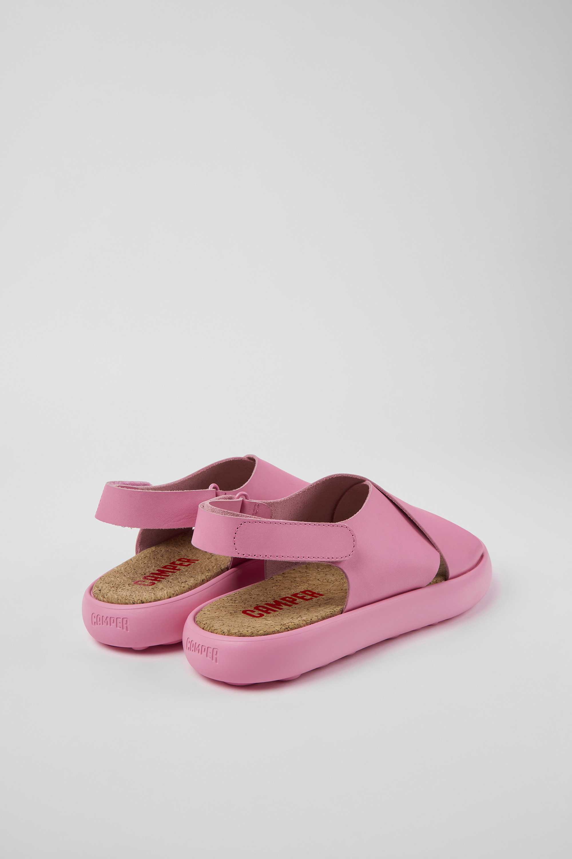 Pelotas Flota - Pink leather sandals for men