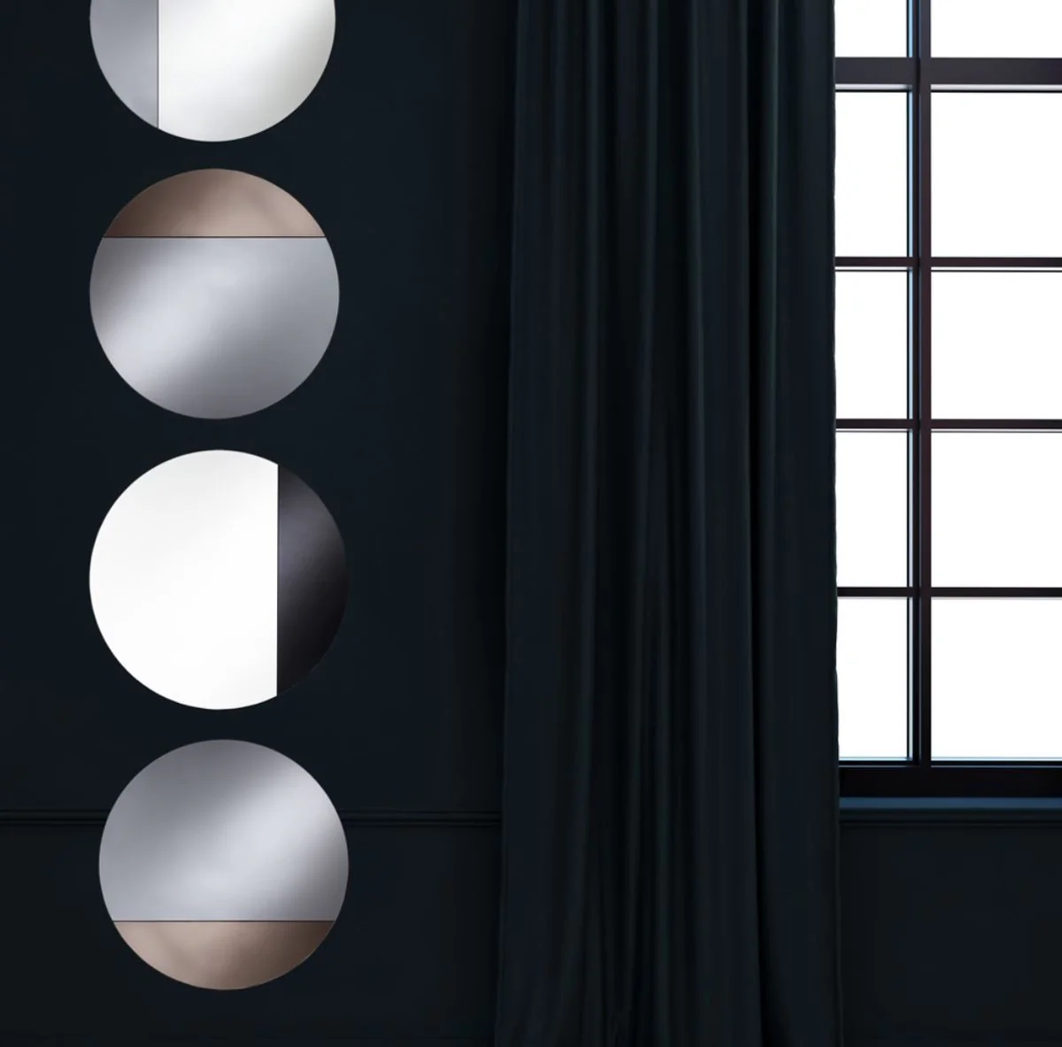 Casa Padrino espejo de lujo gris ? 58 cm - Muebles de Dise?o y Accesorios