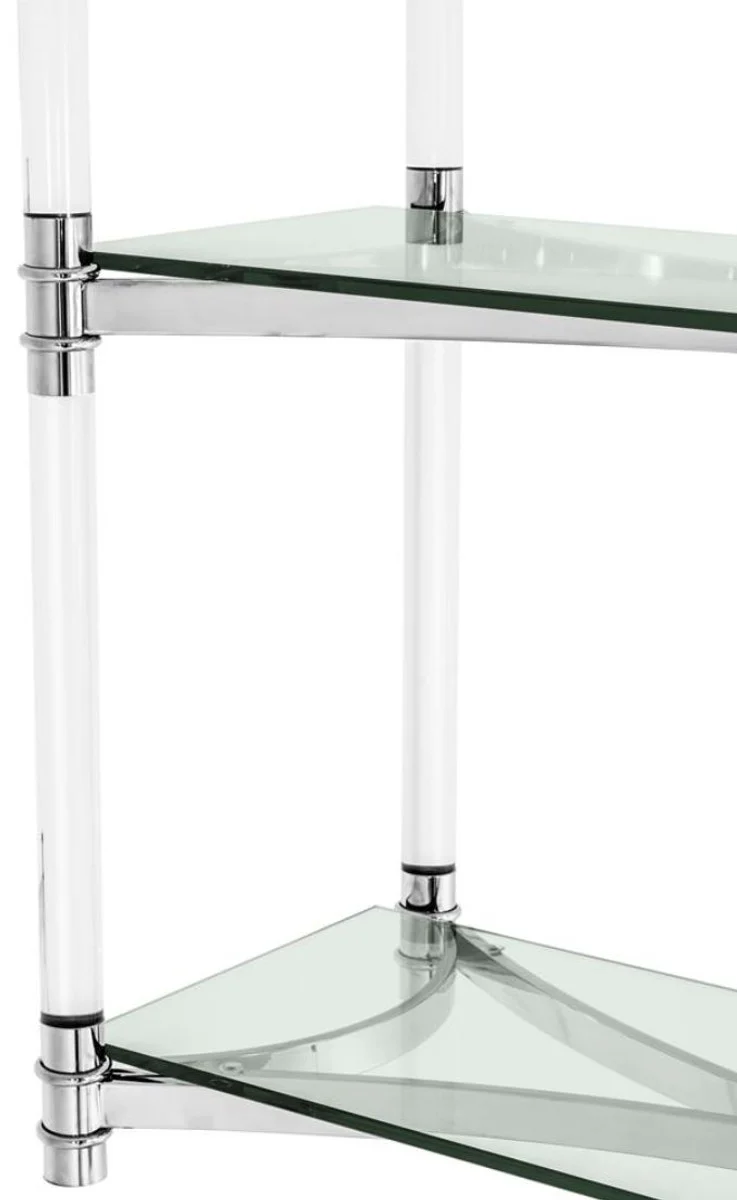 Casa Padrino mueble armario / mueble estanter¨ªa plata 117 x 41 x H. 200 cm - Muebles de Lujo