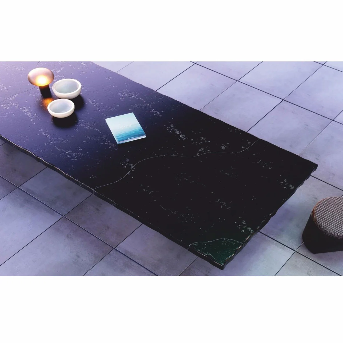 Casa Padrino mesa de comedor de jard¨ªn de lujo negro / marr¨®n oscuro 330 cm - Muebles de hotel y jard¨ªn