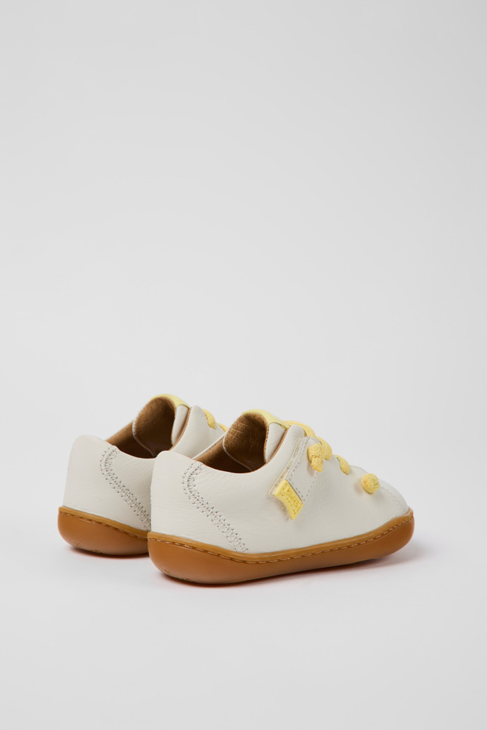 Peu White leather shoes for children