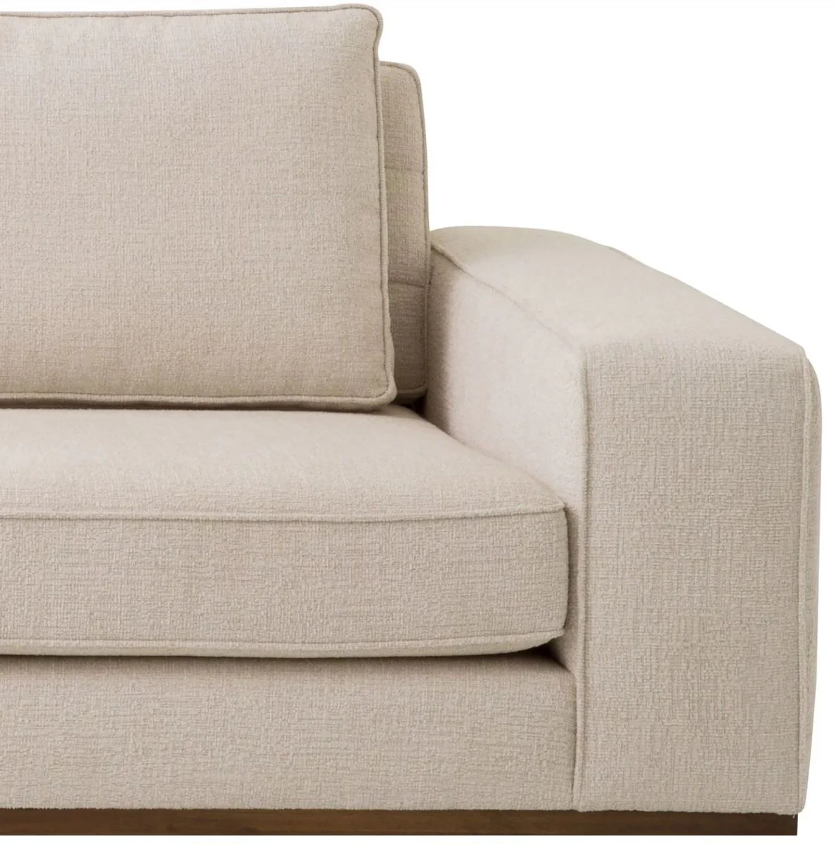 Casa Padrino sof¨¢ de lujo beige / marr¨®n 236 x 110 x A. 80 cm - Sof¨¢ de sal¨®n con cojines - Muebles de sal¨®n - Muebles de lujo - Interior de sal¨®n - Interior de lujo