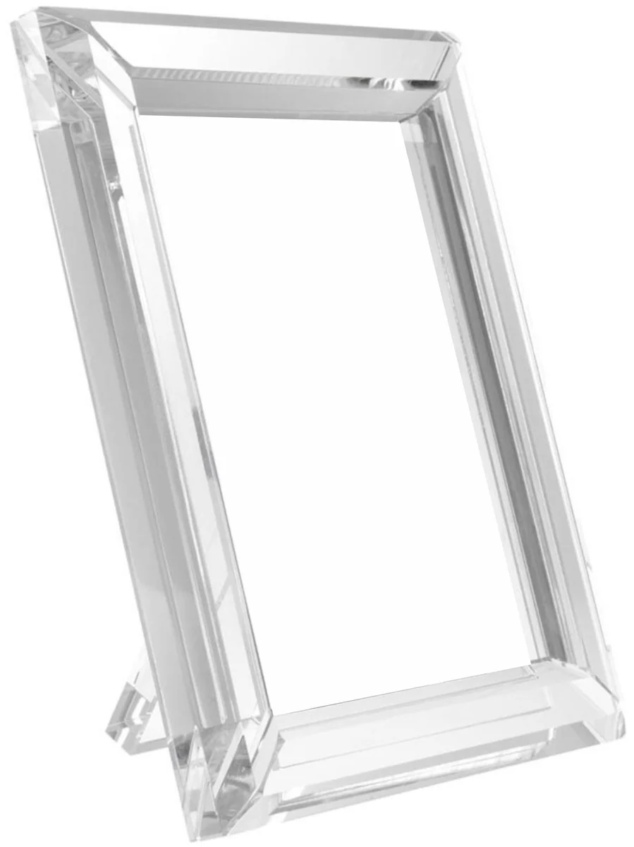 Casa Padrino conjunto de marcos de lujo 19 x 2,5 x H. 24 cm - Accesorios de Cristal de Lujo