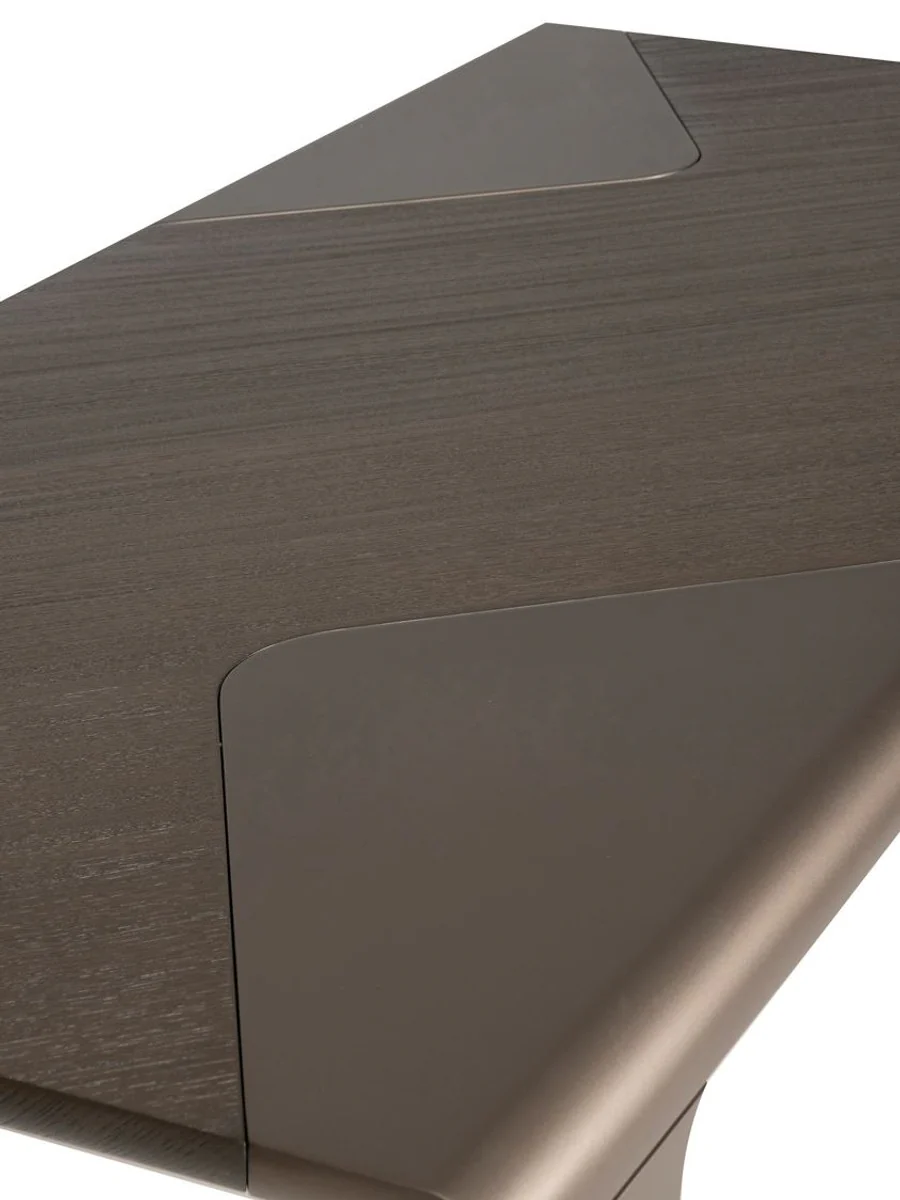 Casa Padrino mesa de comedor de lujo marr¨®n oscuro / bronce 235 x 110 x A. 77 cm - Mesa de comedor rectangular - Muebles de comedor - Muebles de hotel - Muebles de lujo - Calidad de lujo