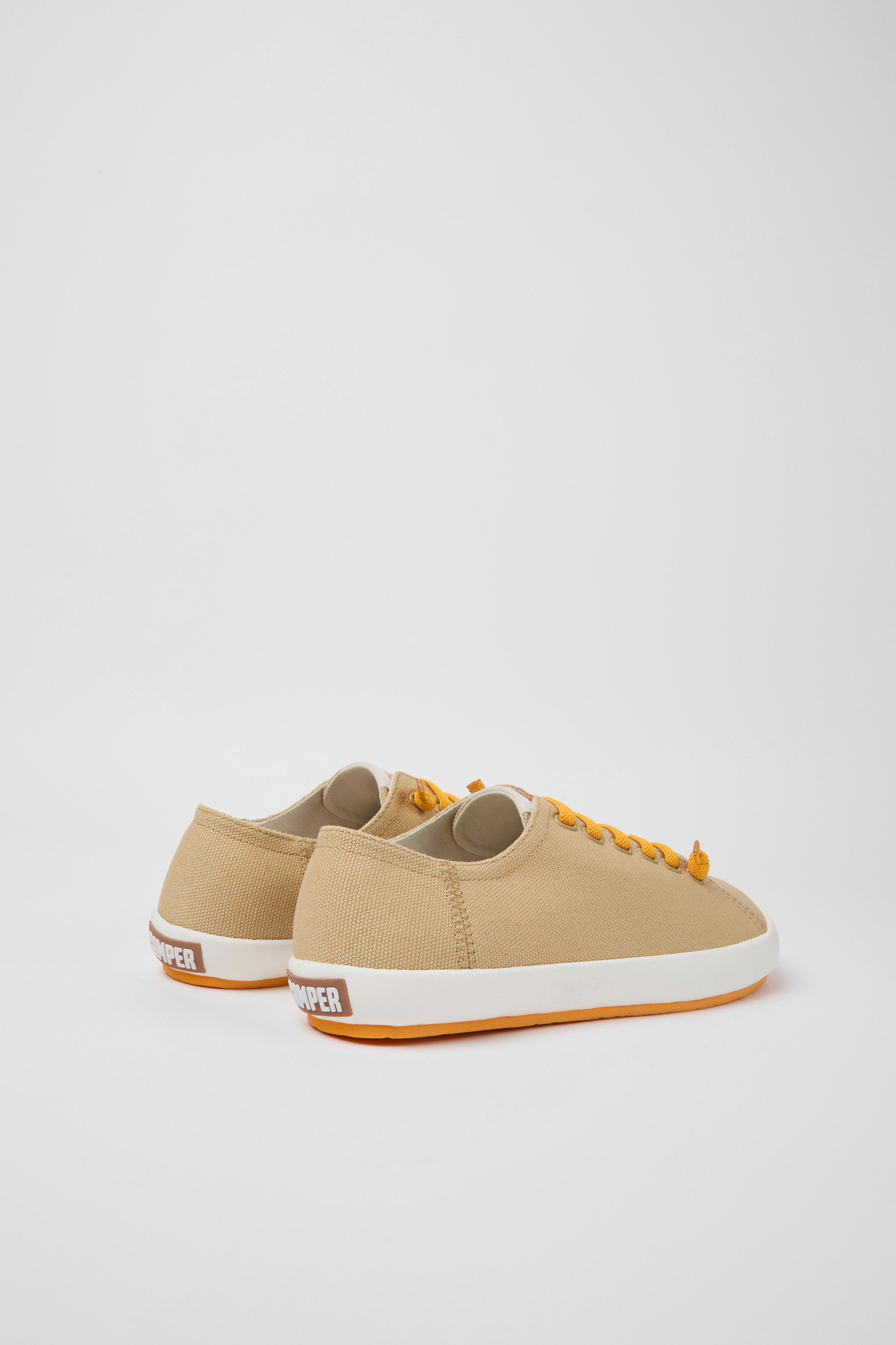 Peu Rambla - Beige textile sneakers for men