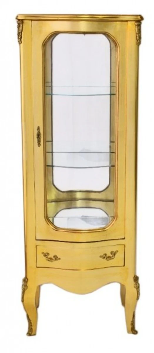 Casa Padrino Baroque cabinet Gold 130cm - display case - cupboard Casa Padrino Baroque cabinet Gold 130cm - display case - cupboard