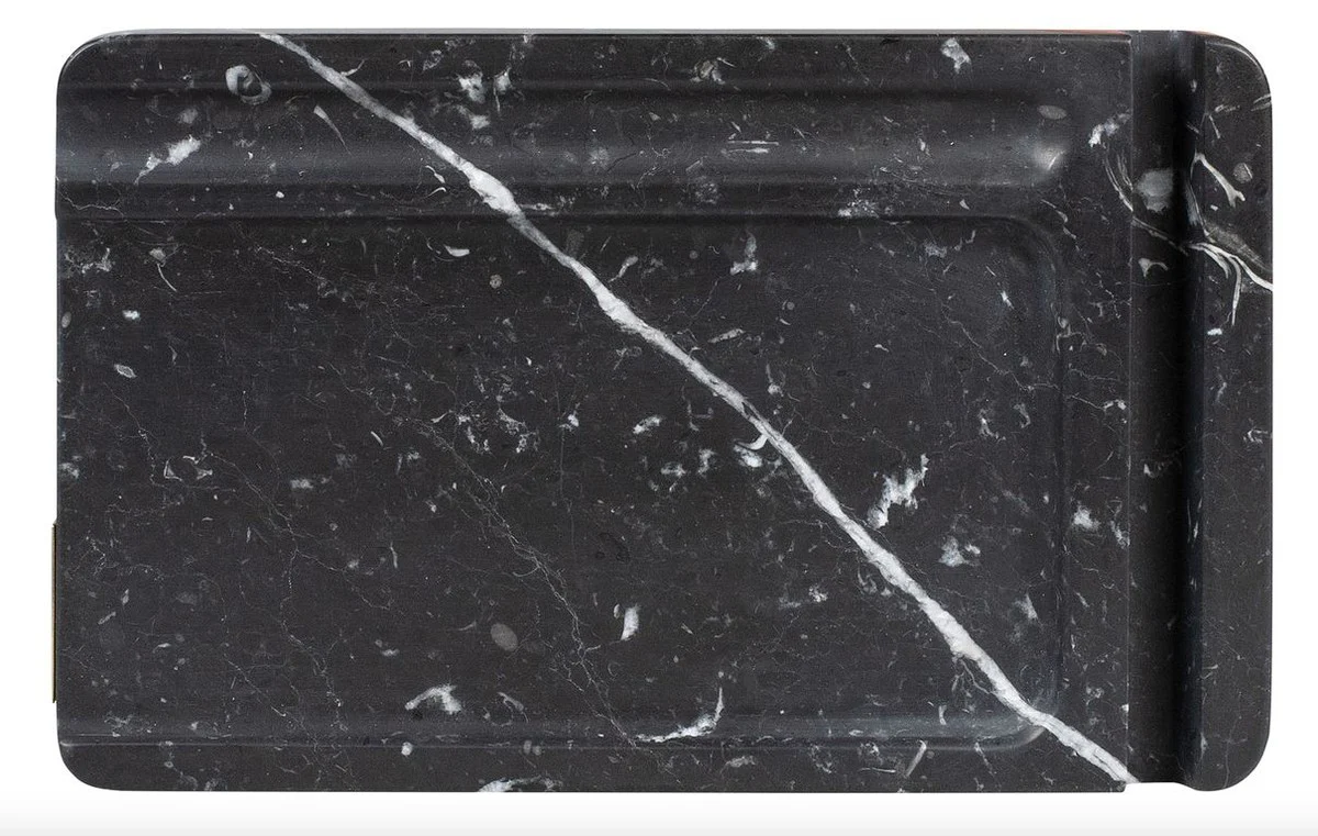 Teléfono de mármol, bolígrafo y bloc de notas de lujo Casa Padrino, negro - Colección Luxury