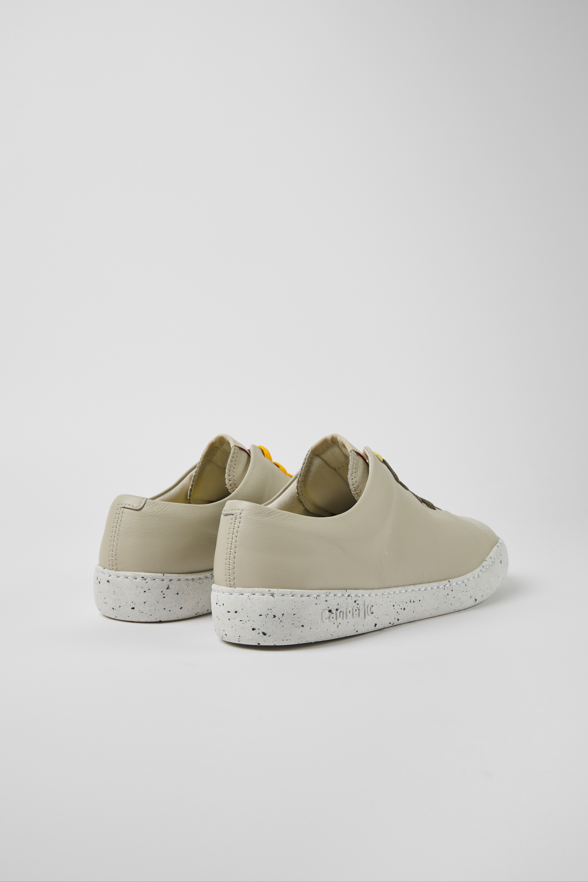 Twins - Gray leather sneakers for men