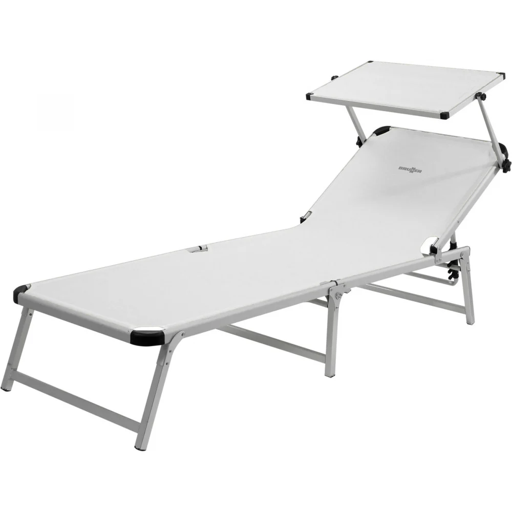 Brunner MARBELLA gris - Tumbona con parasol