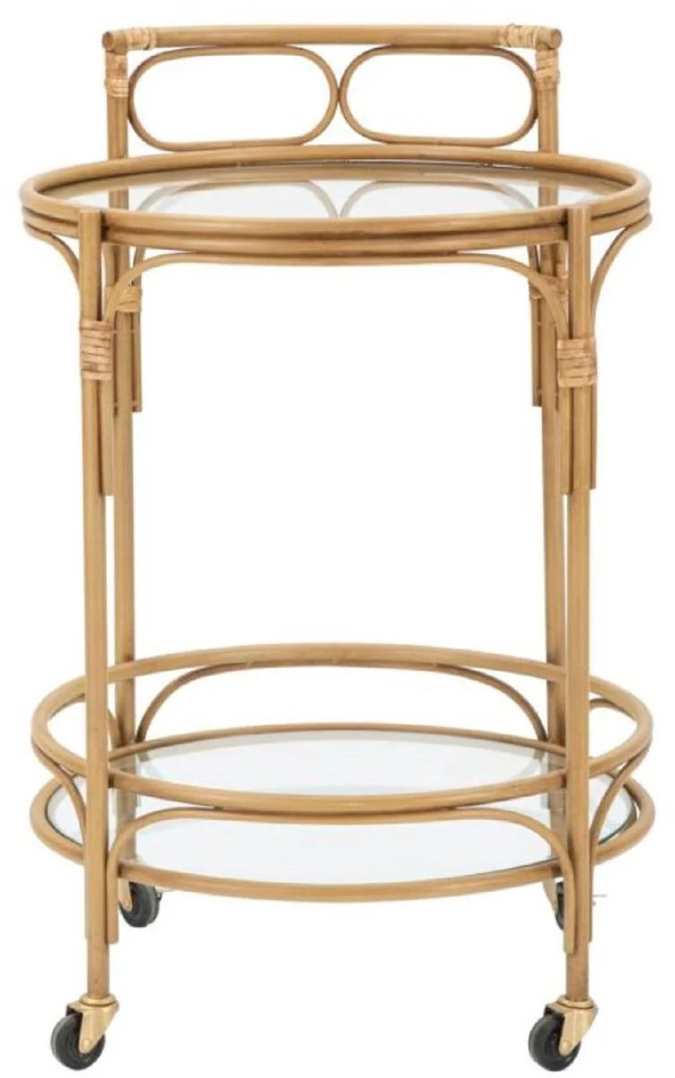 Casa Padrino carrito de servicio de lujo natural - Accesorios de gastronom¨ªa