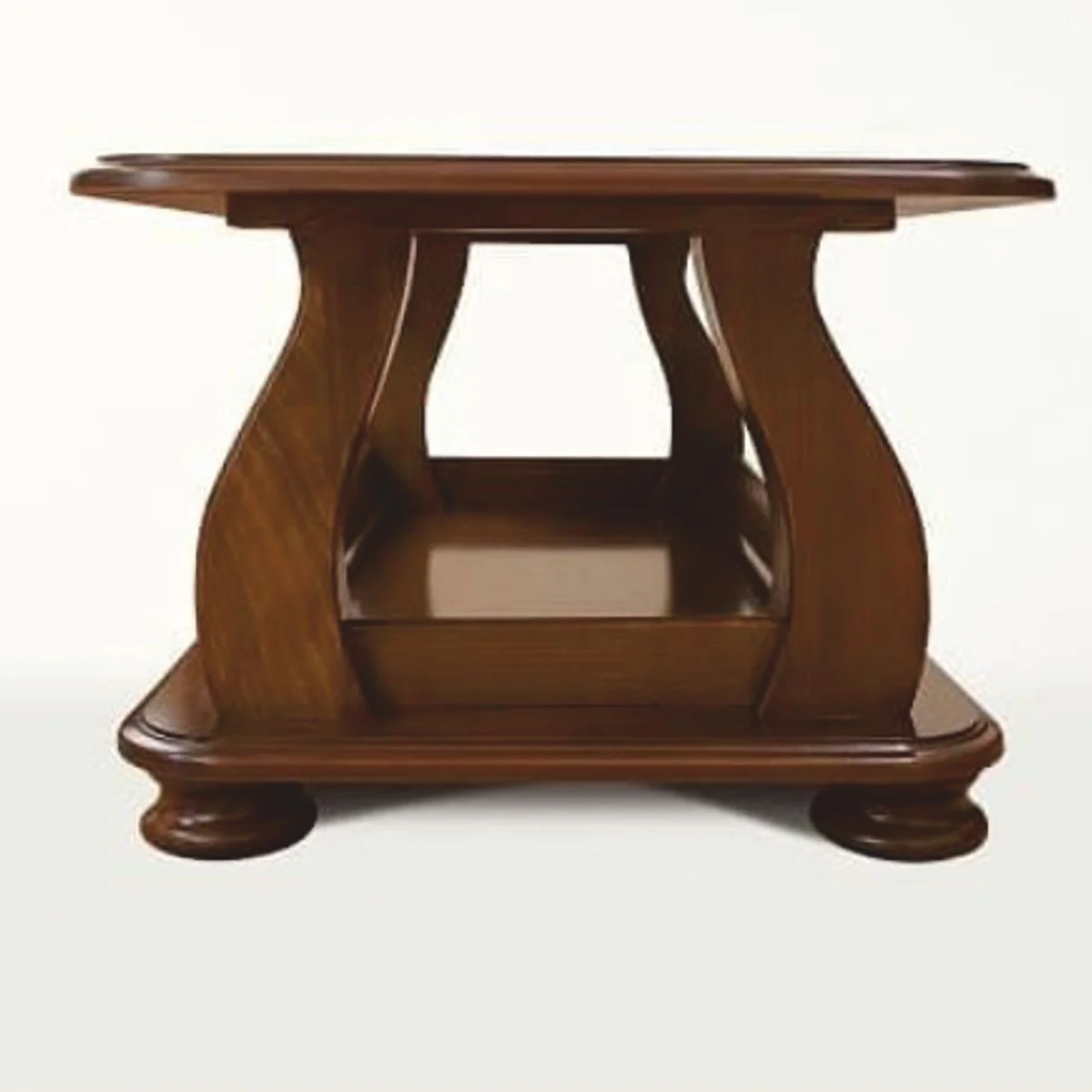 Casa Padrino mesa de centro barroco de lujo de madera maciza marr¨®n 120 cm - Muebles barrocos