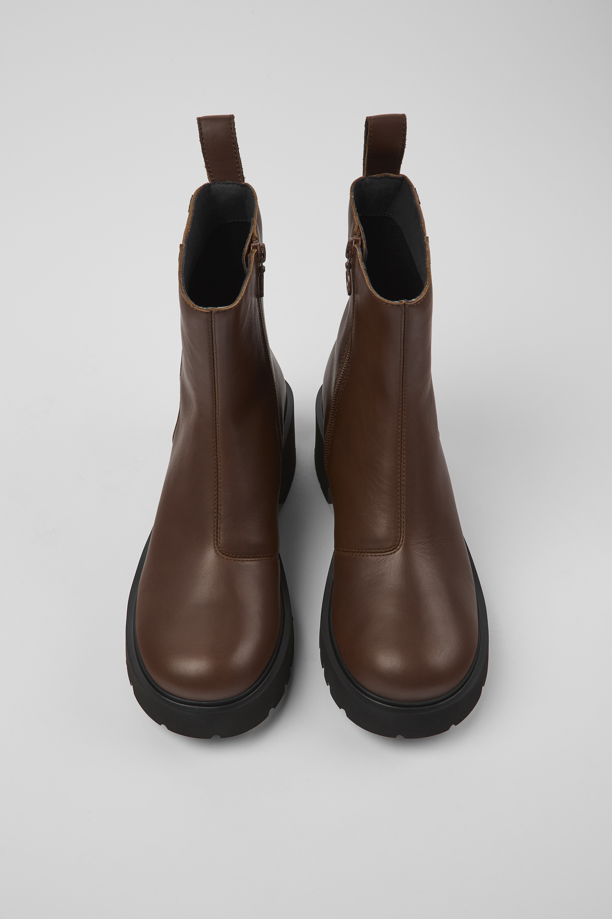 Milah HYDROSHIELD - Brown leather boots for women