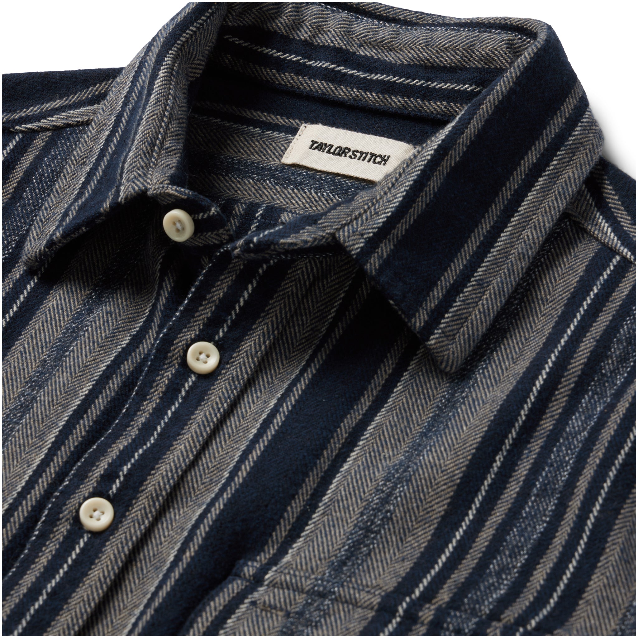 The Ledge Shirt in Ocean Stripe
